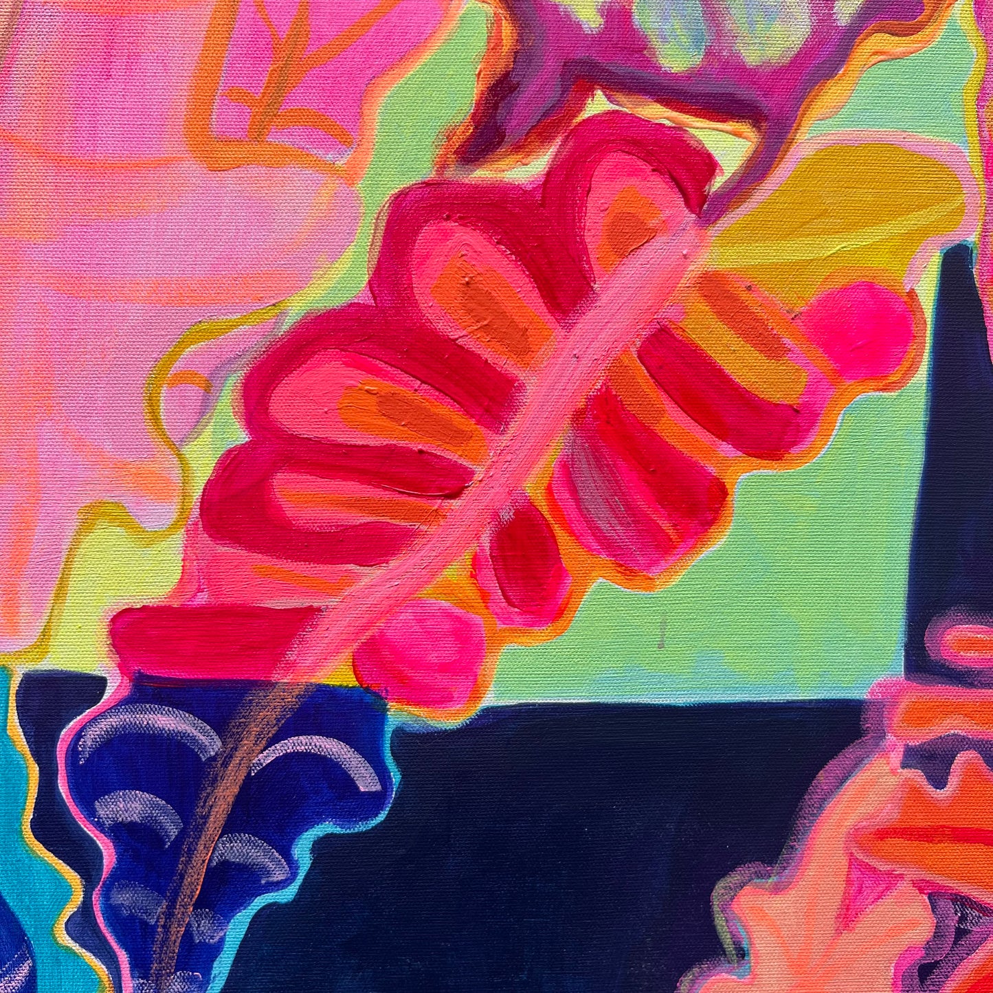 ‘Light Finds A Way’ 82cm x 82cm - Kathryn Sillince Artist