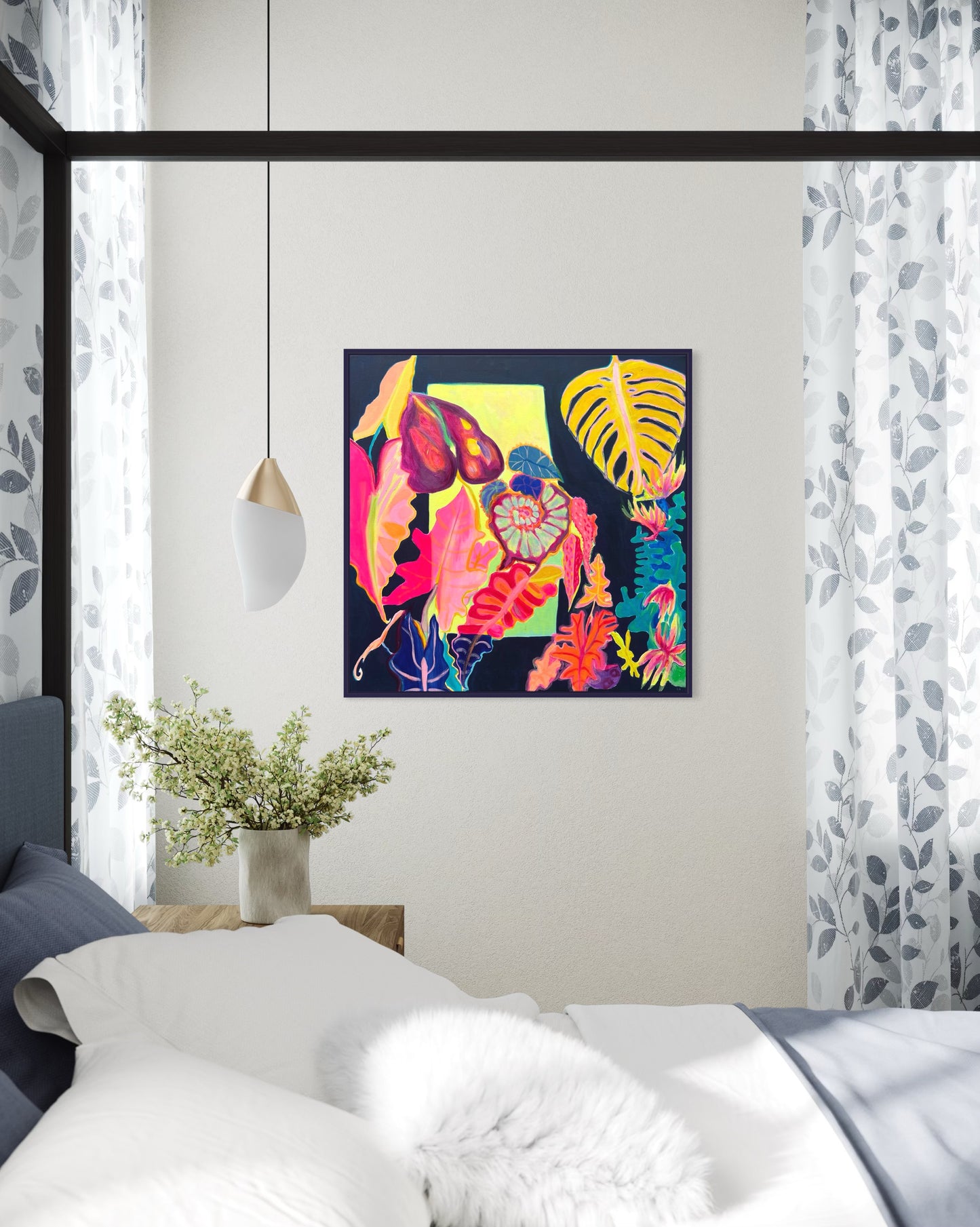 ‘Light Finds A Way’ 82cm x 82cm - Kathryn Sillince Artist