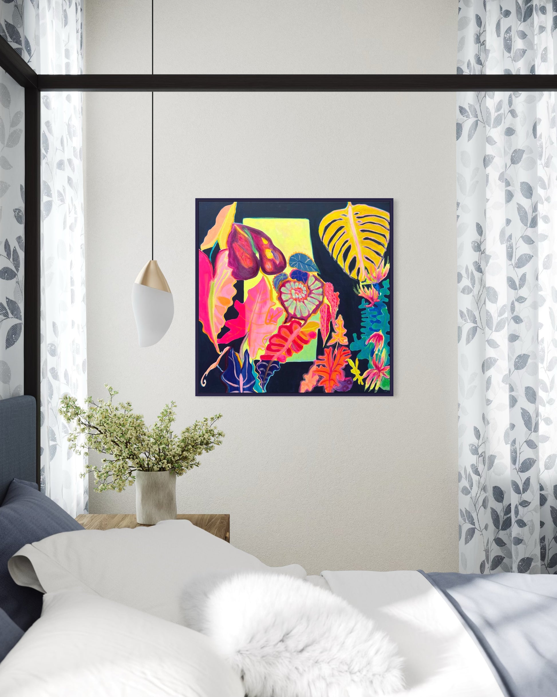 ‘Light Finds A Way’ 82cm x 82cm - Kathryn Sillince Artist