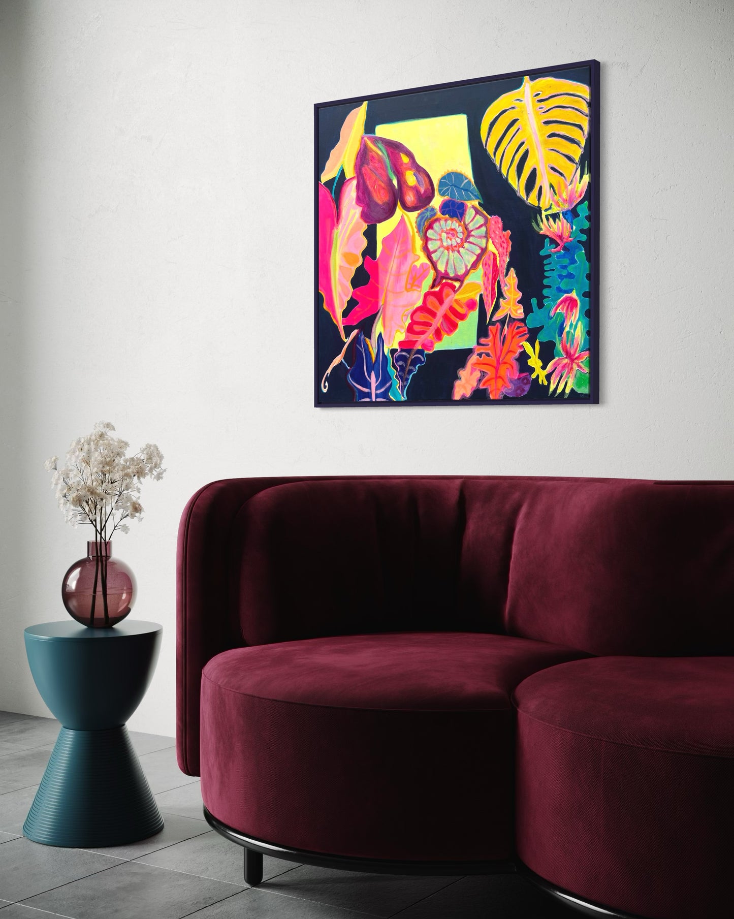 ‘Light Finds A Way’ 82cm x 82cm - Kathryn Sillince Artist