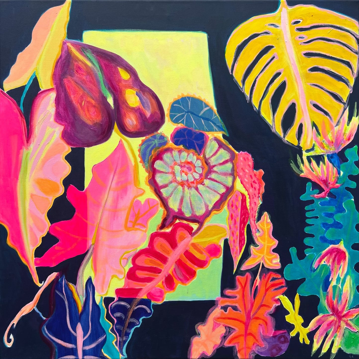‘Light Finds A Way’ 82cm x 82cm - Kathryn Sillince Artist