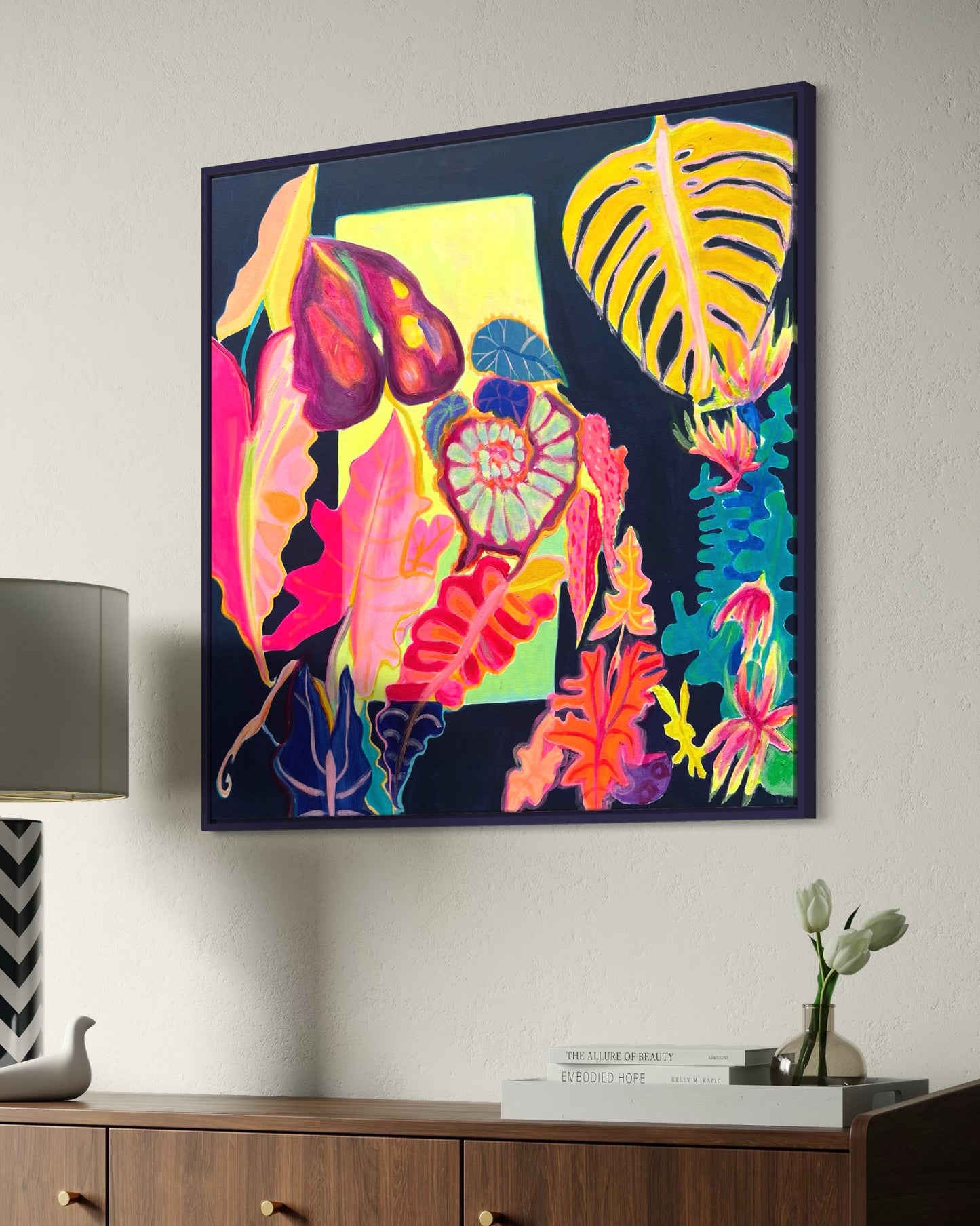 ‘Light Finds A Way’ 82cm x 82cm - Kathryn Sillince Artist