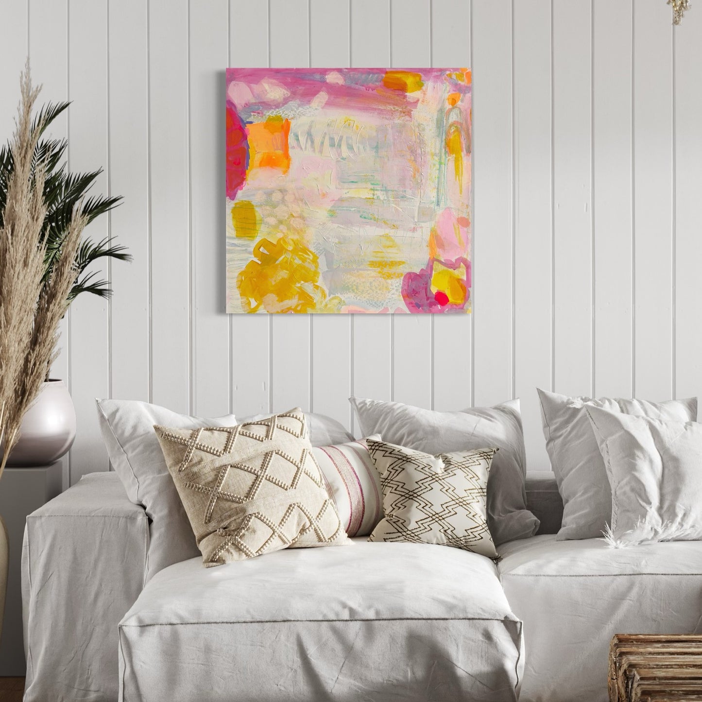 'Like Jell-O On Springs'  71cm x 71cm - Kathryn Sillince Artist
