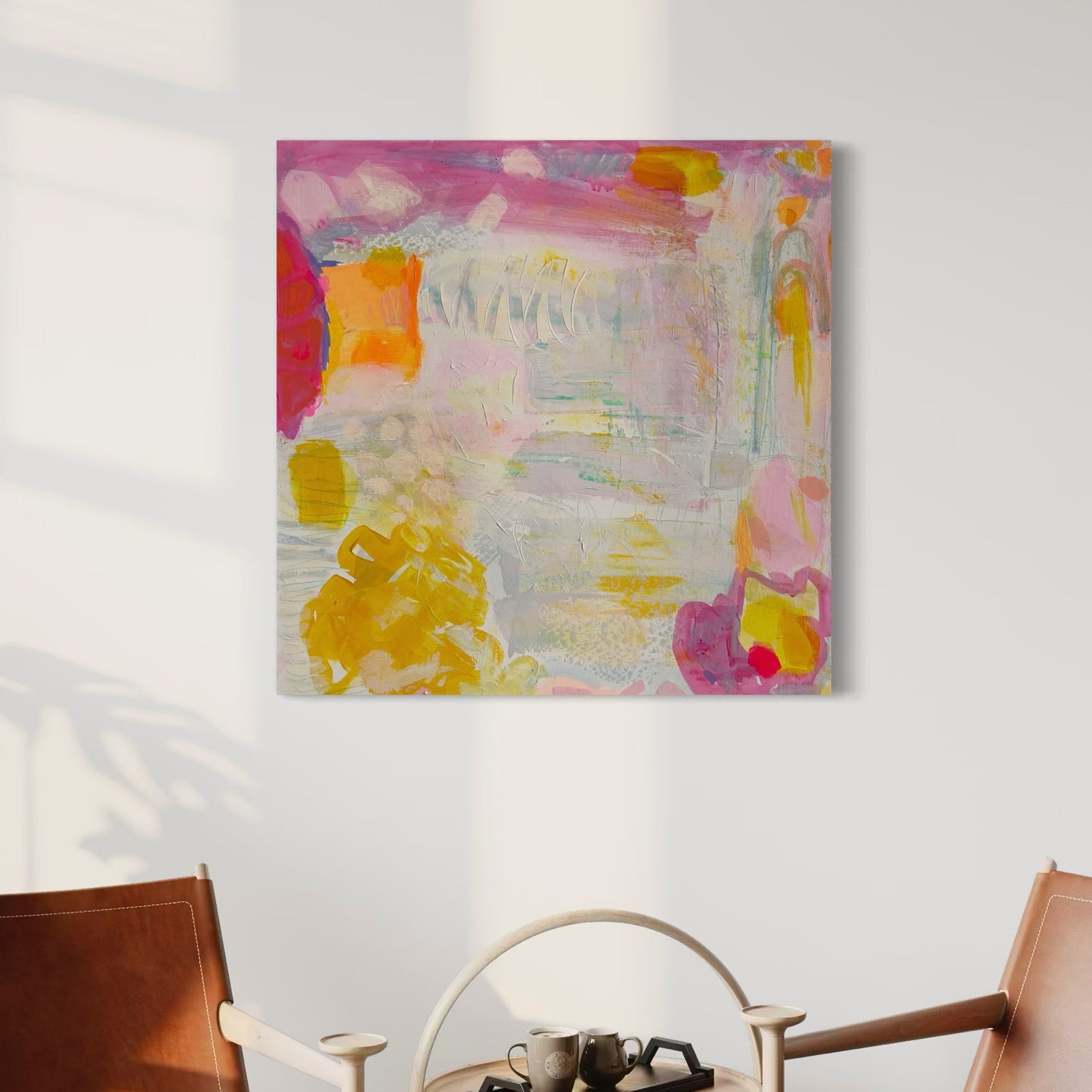 'Like Jell-O On Springs'  71cm x 71cm - Kathryn Sillince Artist