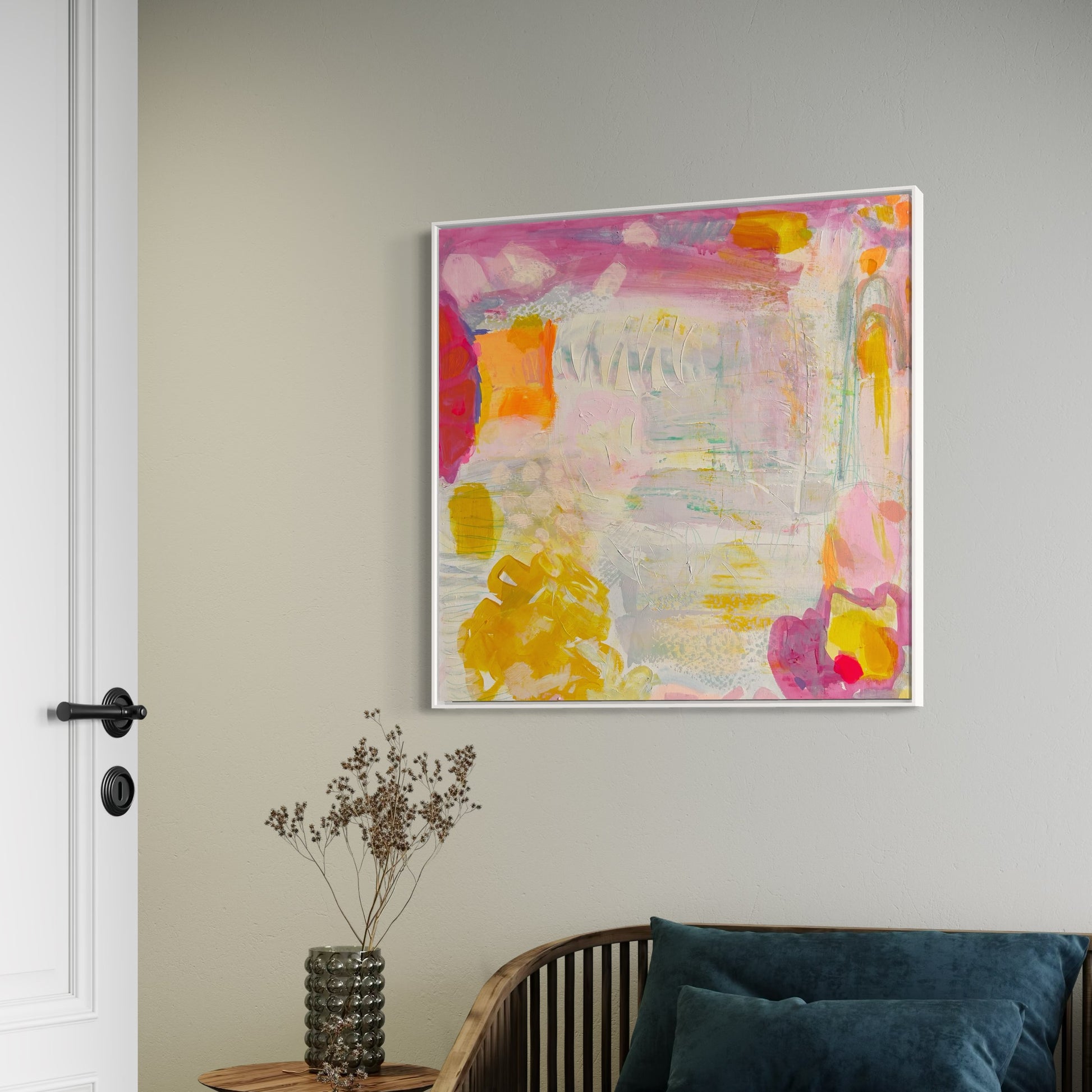'Like Jell-O On Springs'  71cm x 71cm - Kathryn Sillince Artist