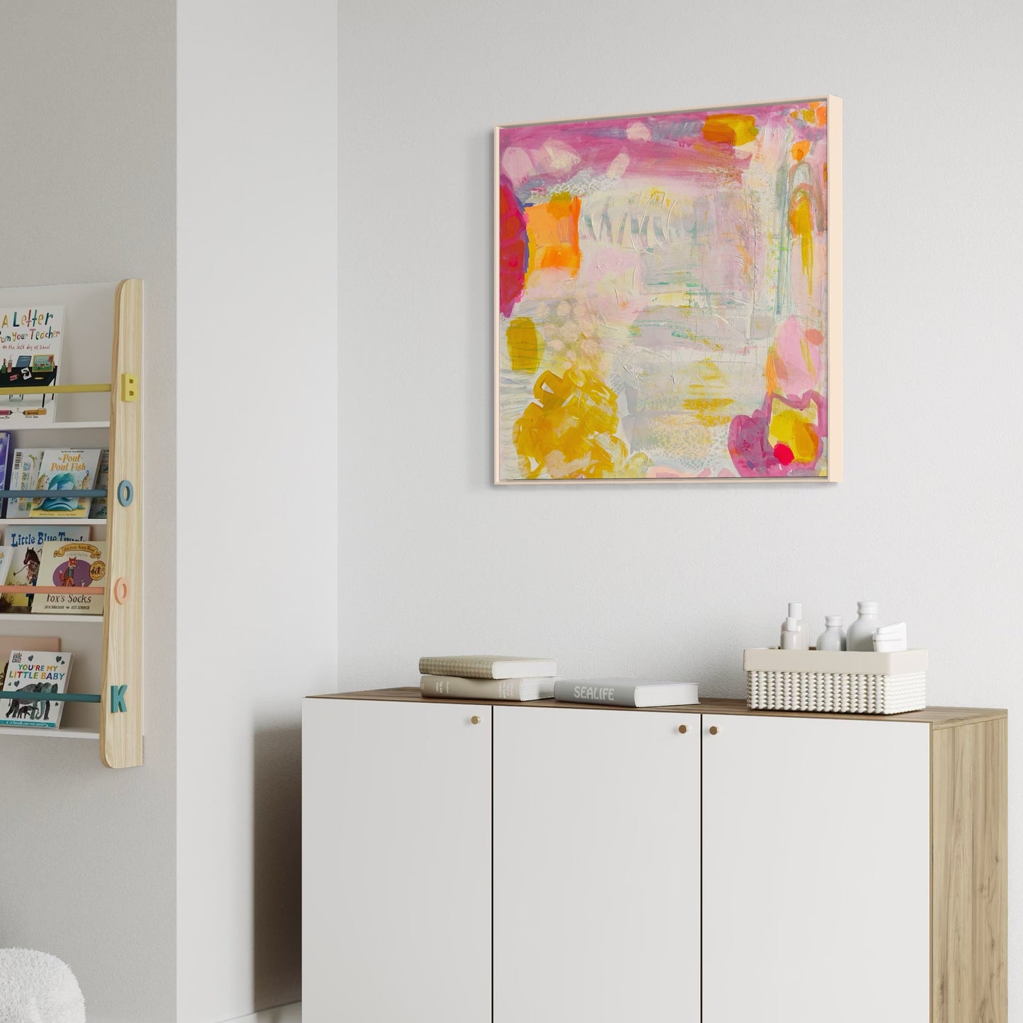 'Like Jell-O On Springs'  71cm x 71cm - Kathryn Sillince Artist