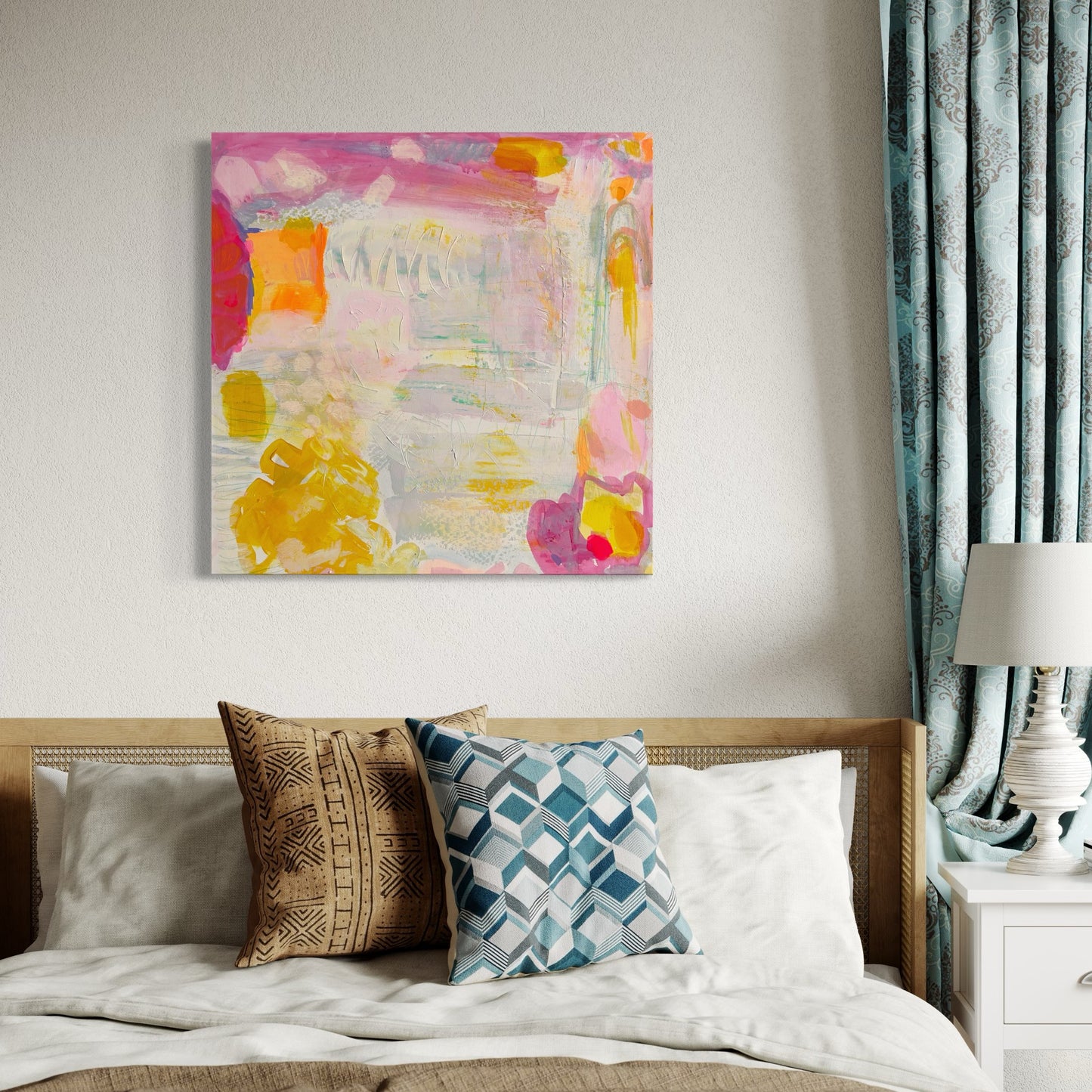 'Like Jell-O On Springs'  71cm x 71cm - Kathryn Sillince Artist