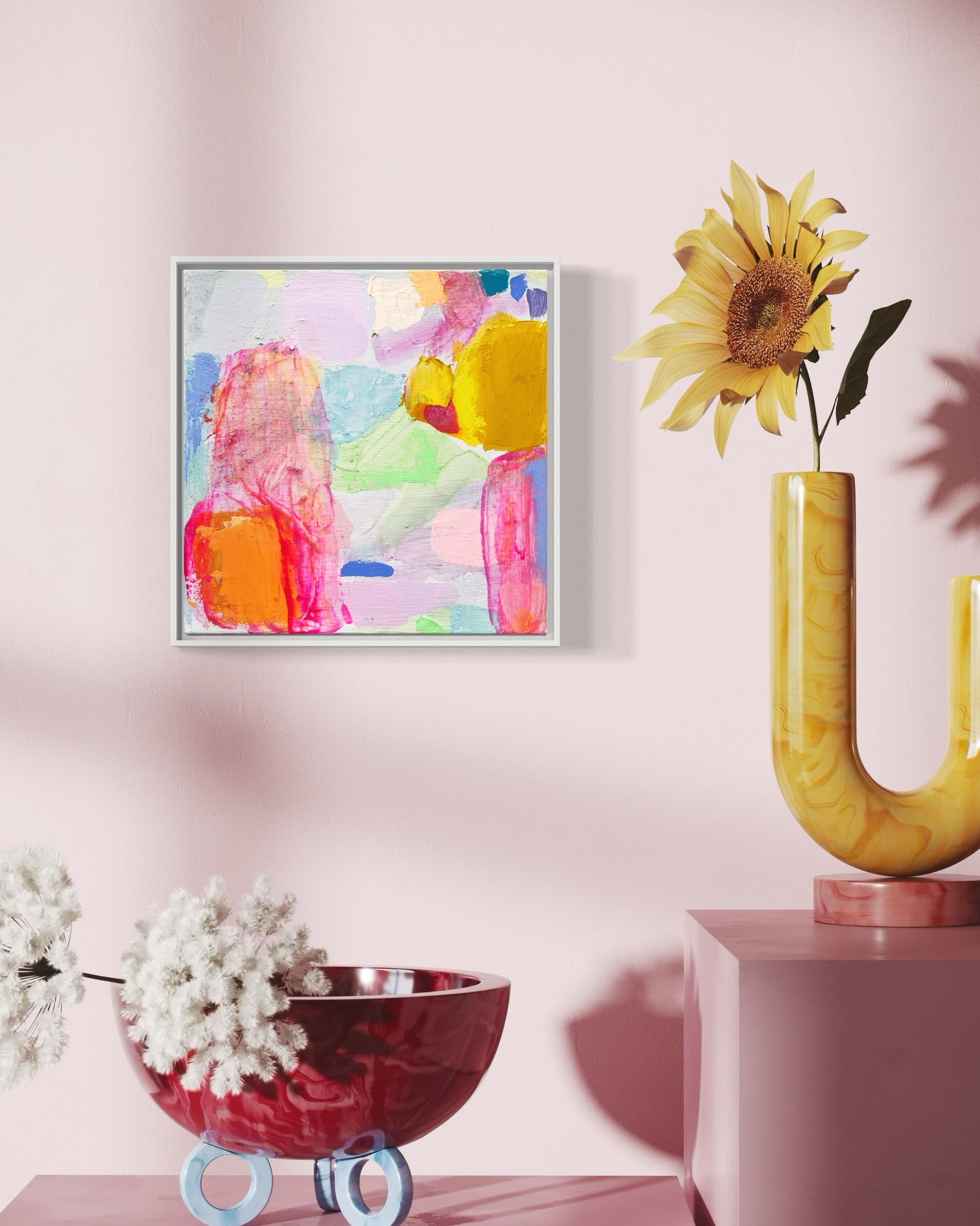 'Loving You Is Fun I' 31cm x 31cm - Kathryn Sillince Artist