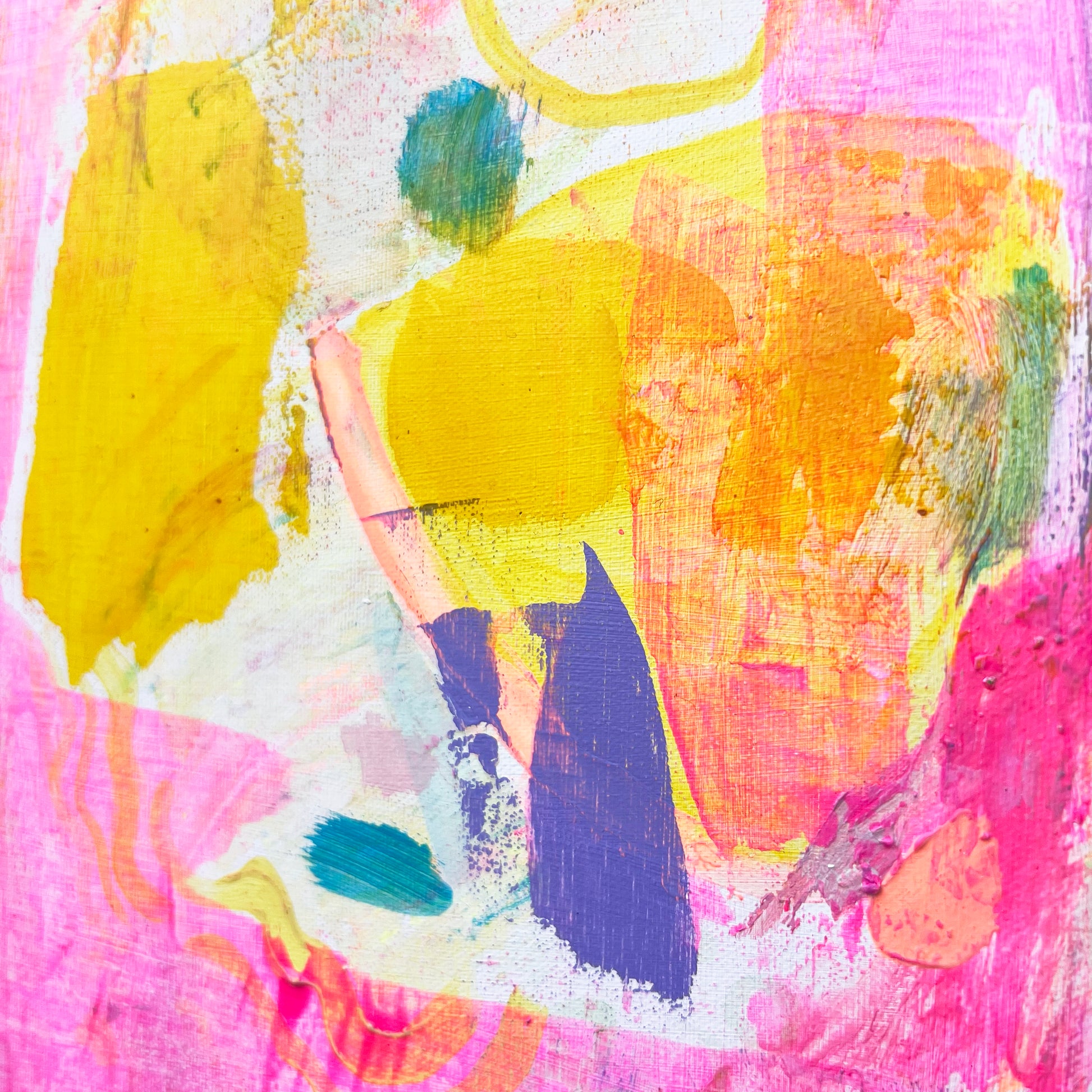 'Loving You Is Fun IV' 31cm x 31cm - Kathryn Sillince Artist