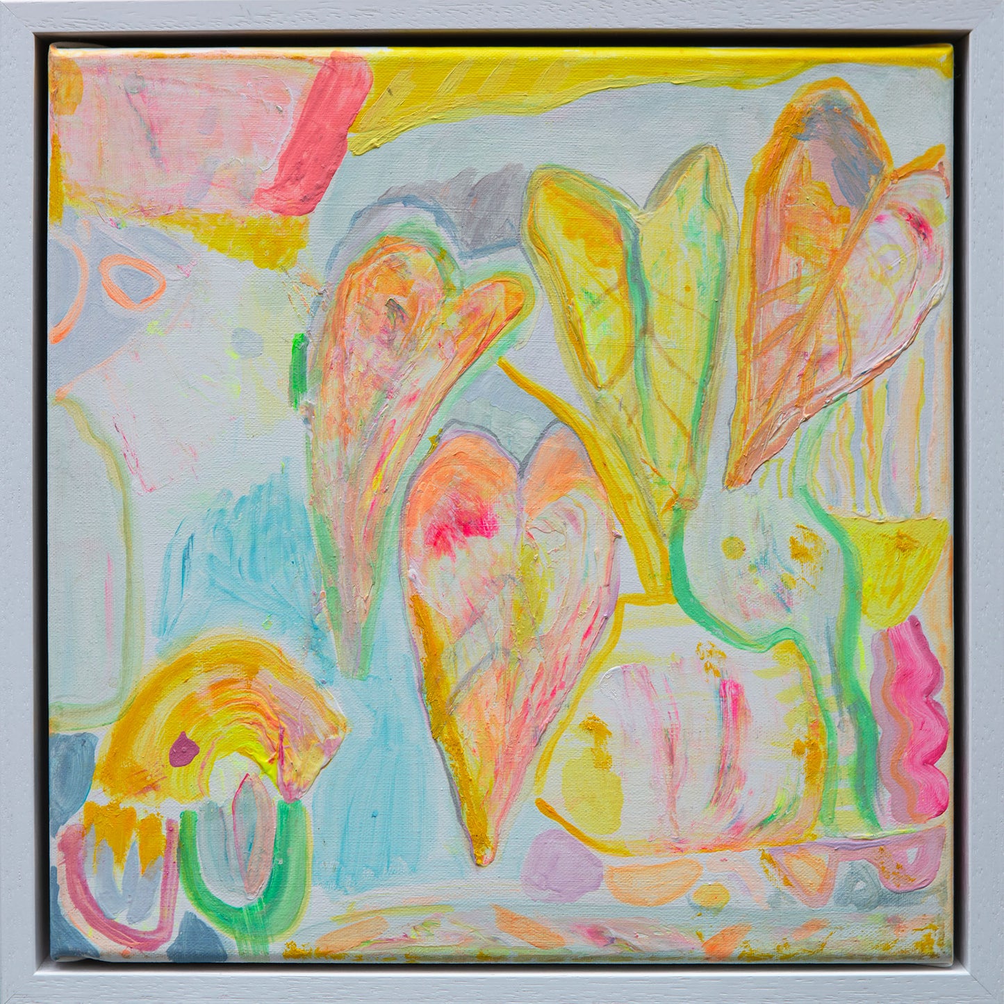 'Lush Leaves'  30cm x 30cm - Kathryn Sillince Artist