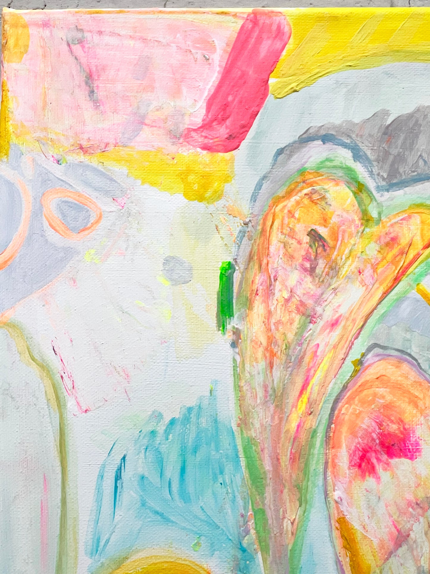 'Lush Leaves'  30cm x 30cm - Kathryn Sillince Artist