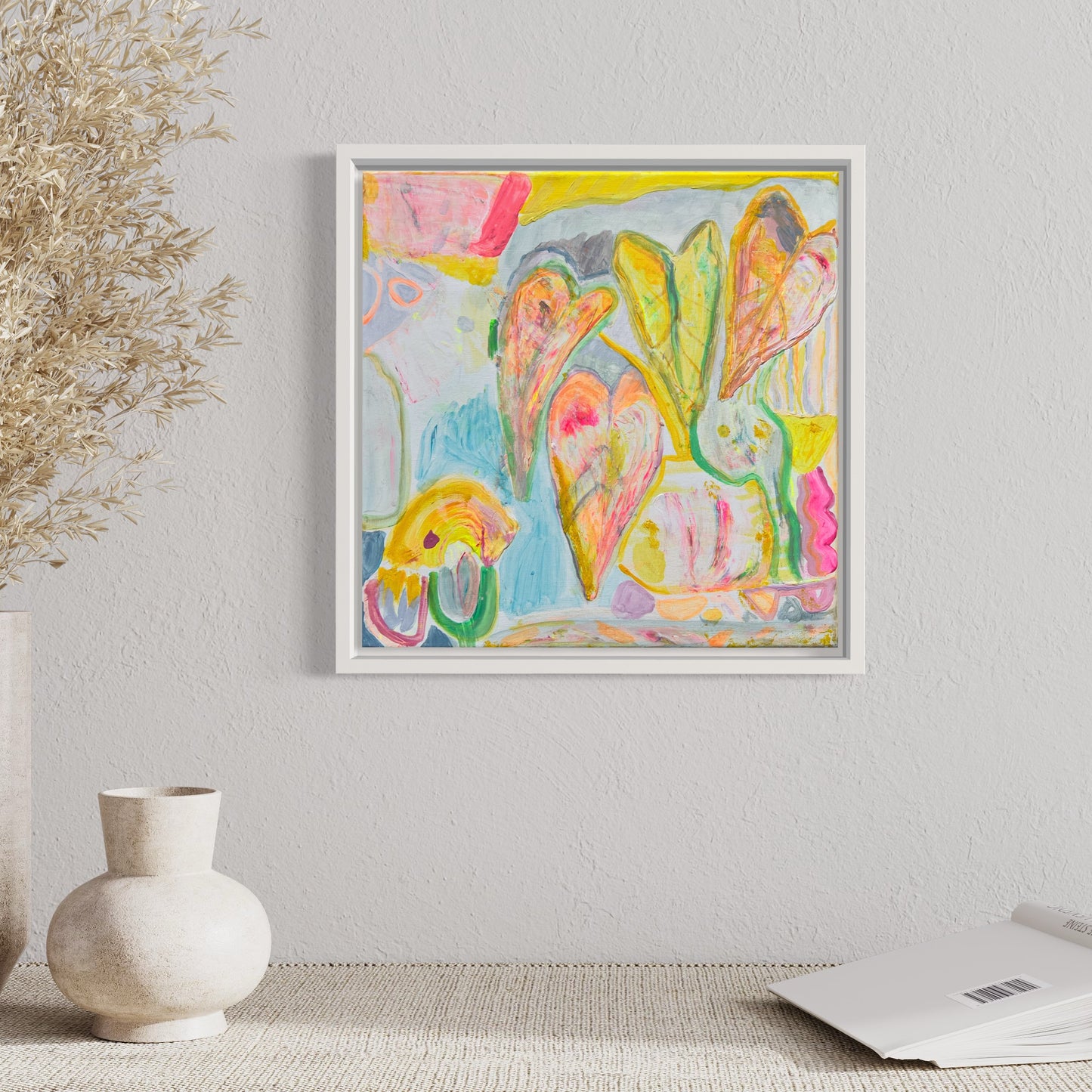 'Lush Leaves'  30cm x 30cm - Kathryn Sillince Artist