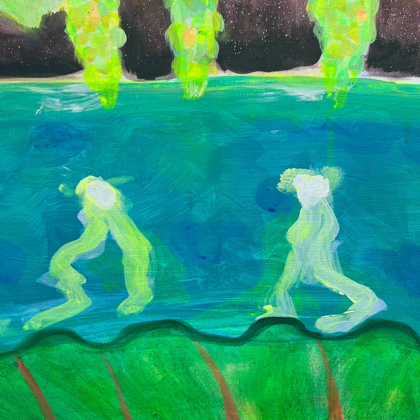 ‘Nightfall Glowpool’ 122cm x 153cm - Kathryn Sillince Artist