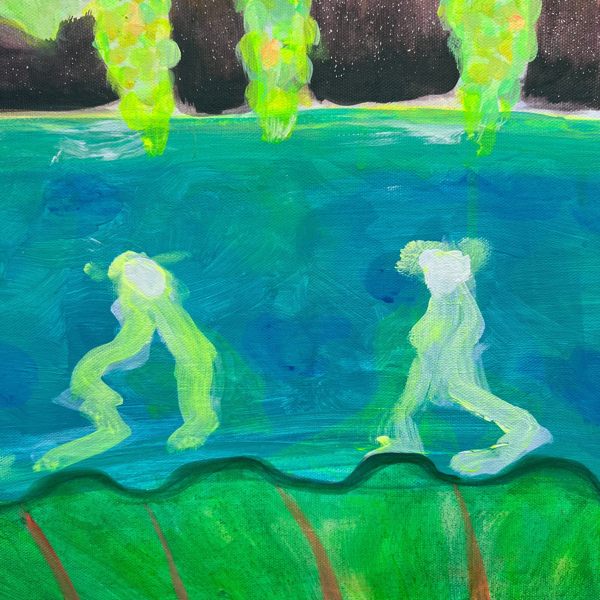 ‘Nightfall Glowpool’ 122cm x 153cm - Kathryn Sillince Artist