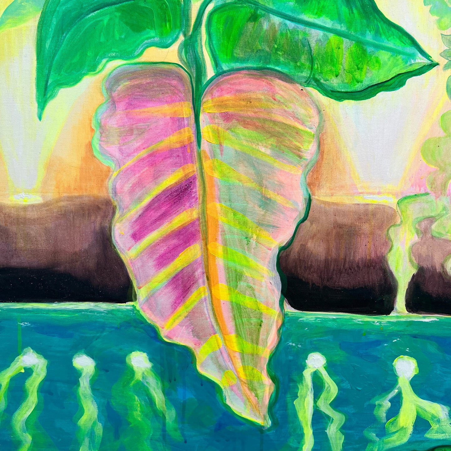 ‘Nightfall Glowpool’ 122cm x 153cm - Kathryn Sillince Artist