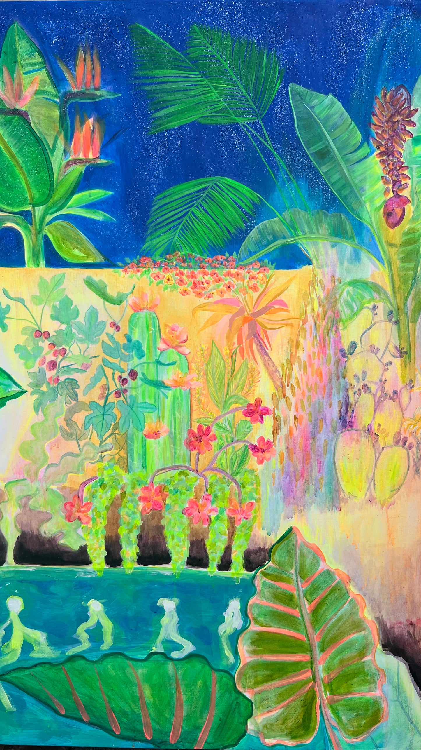 ‘Nightfall Glowpool’ 122cm x 153cm - Kathryn Sillince Artist
