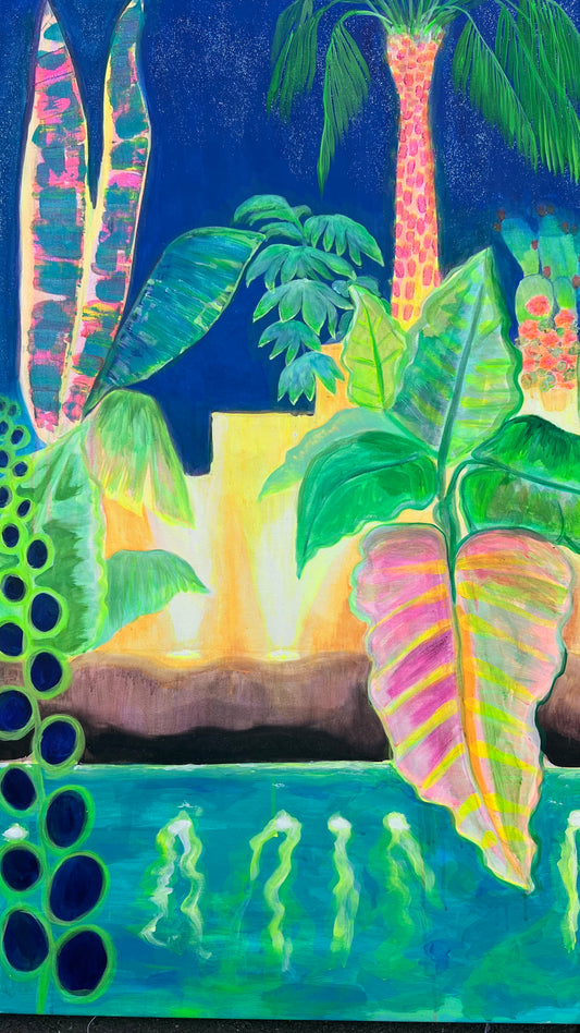 ‘Nightfall Glowpool’ 122cm x 153cm - Kathryn Sillince Artist