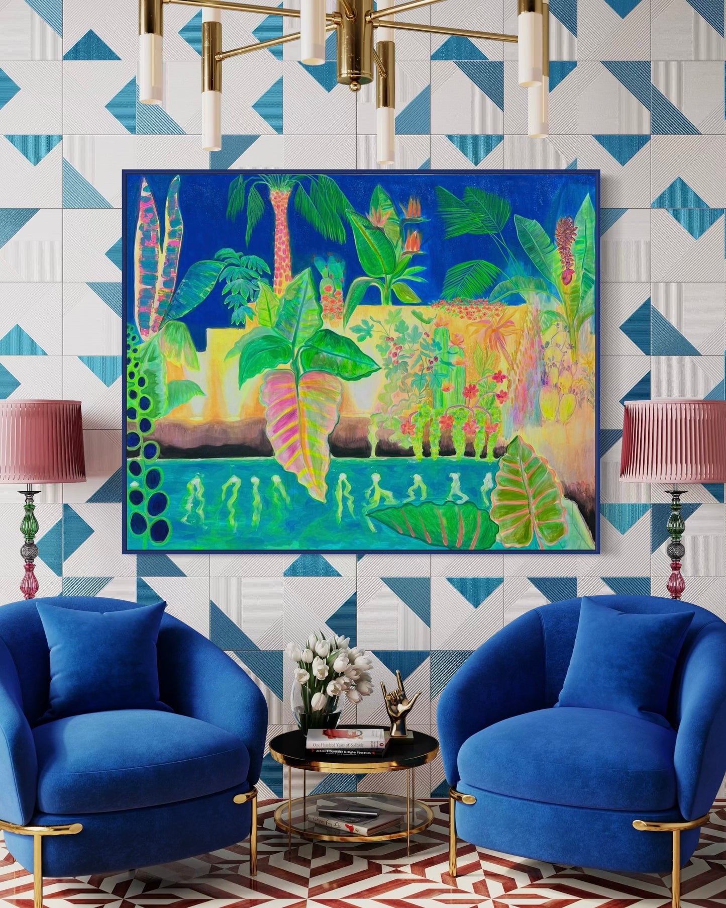 ‘Nightfall Glowpool’ 122cm x 153cm - Kathryn Sillince Artist