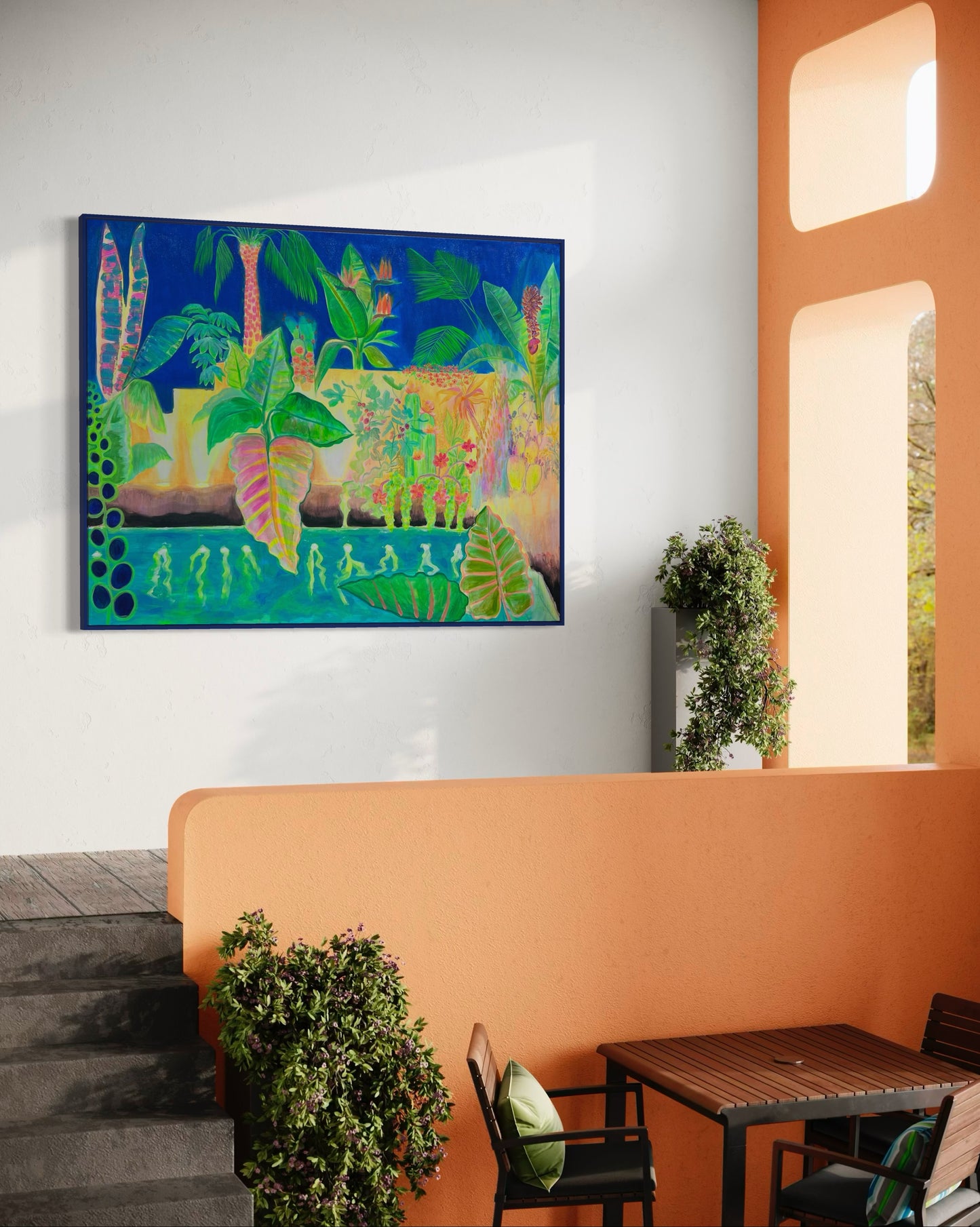 ‘Nightfall Glowpool’ 122cm x 153cm - Kathryn Sillince Artist