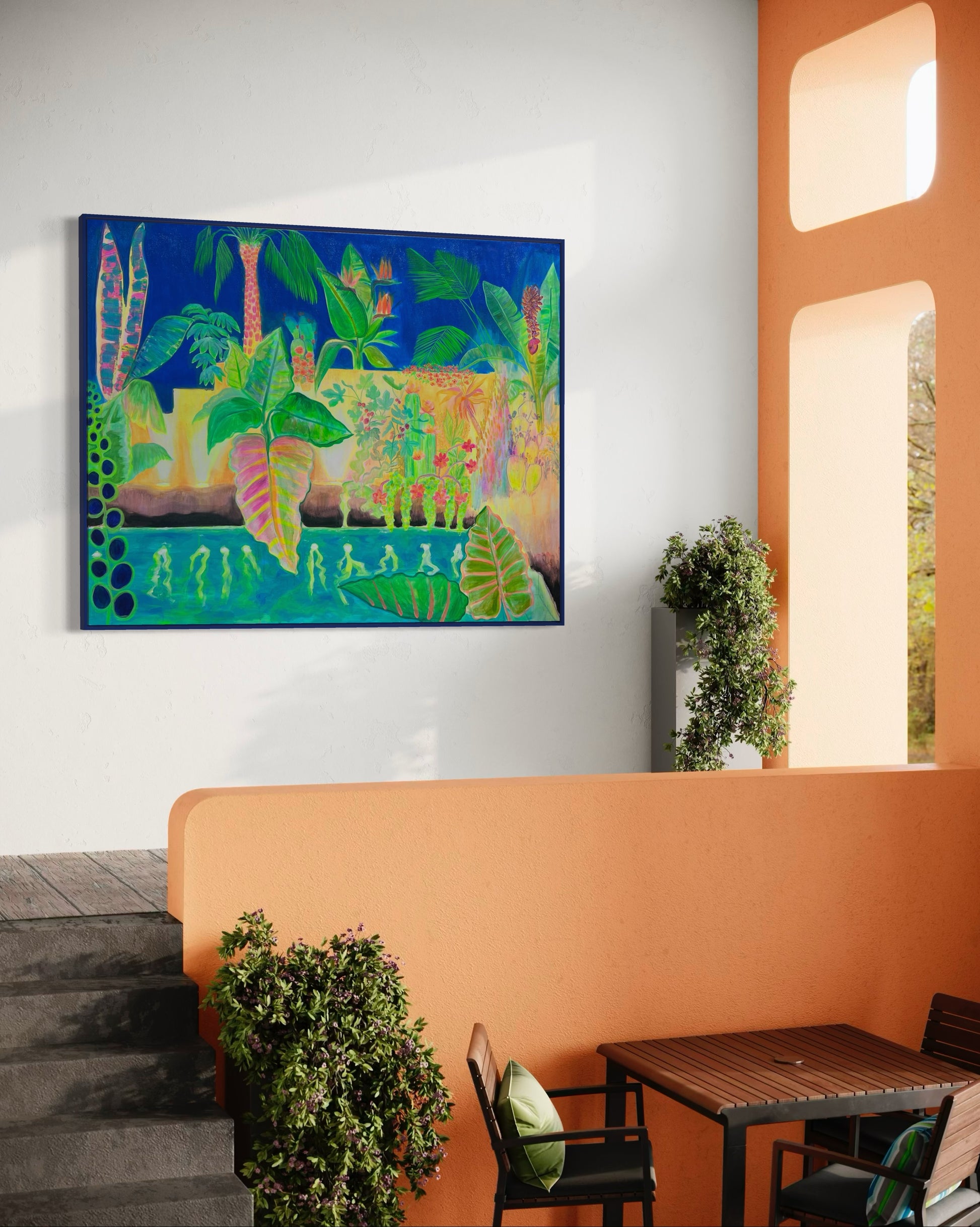 ‘Nightfall Glowpool’ 122cm x 153cm - Kathryn Sillince Artist