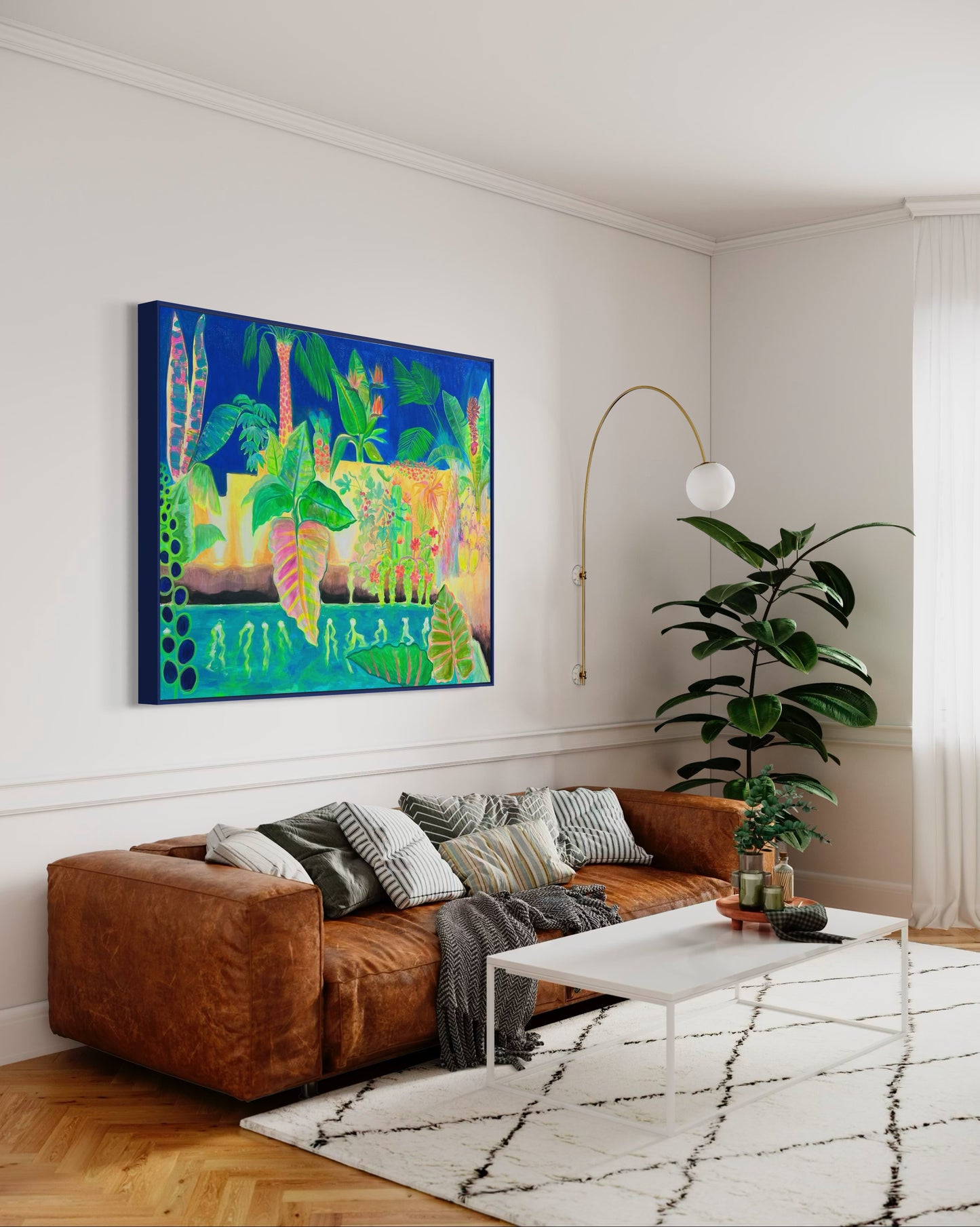 ‘Nightfall Glowpool’ 122cm x 153cm - Kathryn Sillince Artist