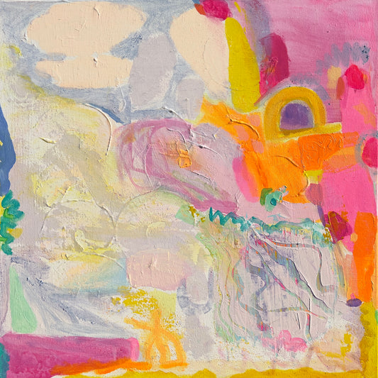 'On The Side'  70cm x 70cm - Kathryn Sillince Artist