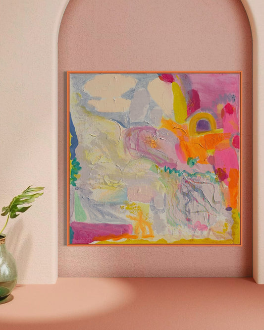 'On The Side'  70cm x 70cm - Kathryn Sillince Artist