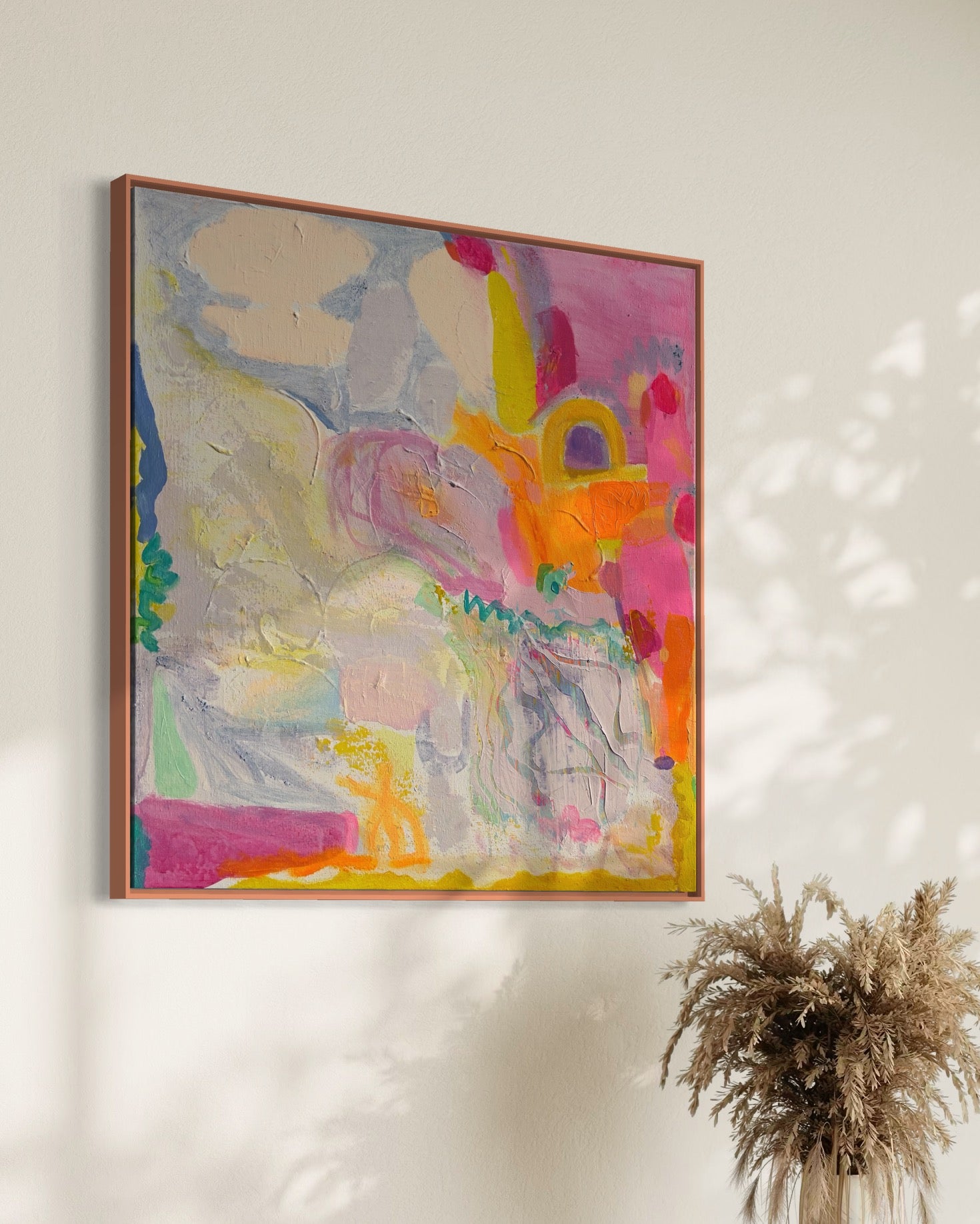 'On The Side'  70cm x 70cm - Kathryn Sillince Artist