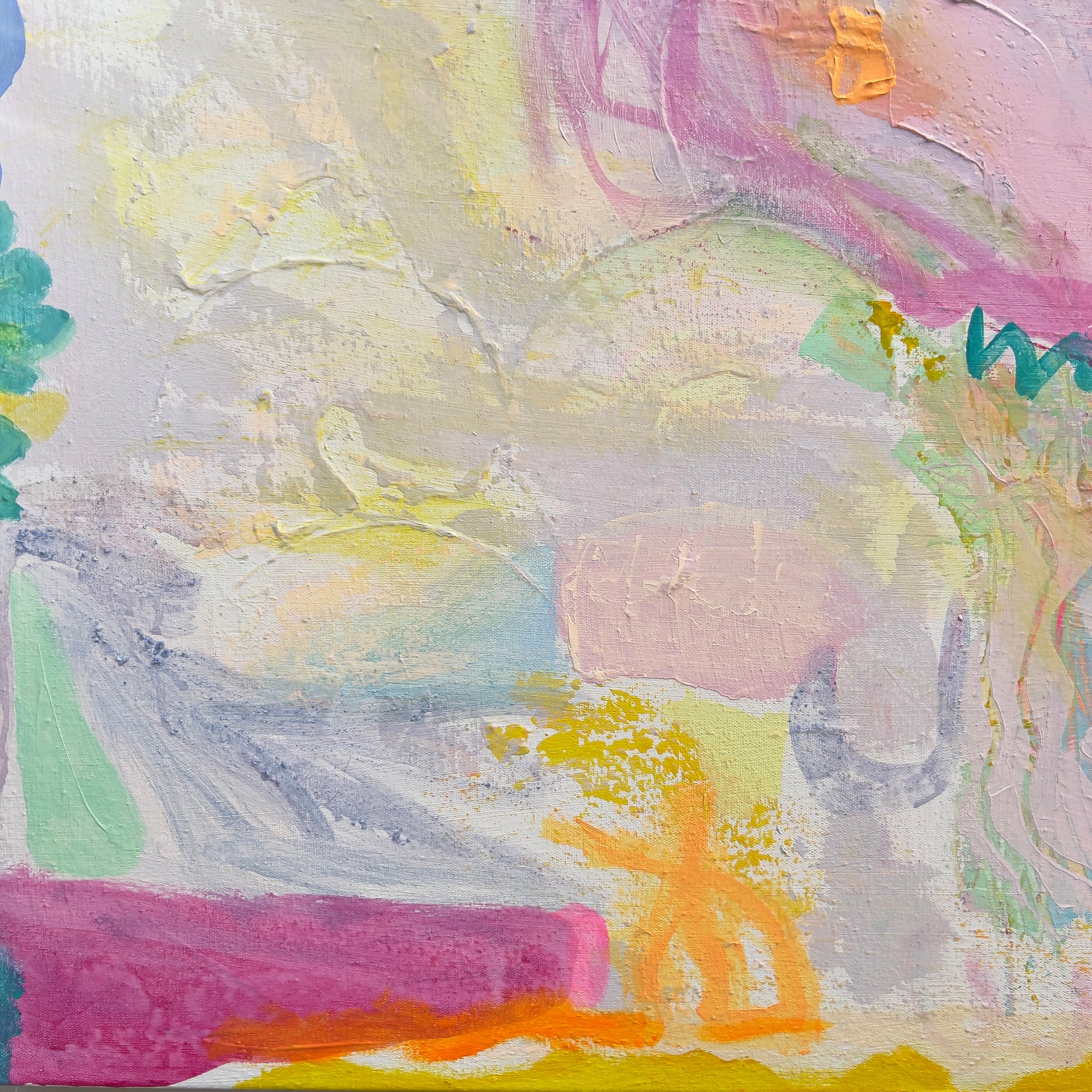 'On The Side'  70cm x 70cm - Kathryn Sillince Artist