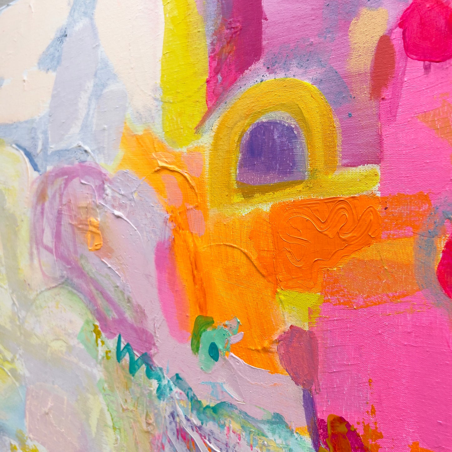 'On The Side'  70cm x 70cm - Kathryn Sillince Artist