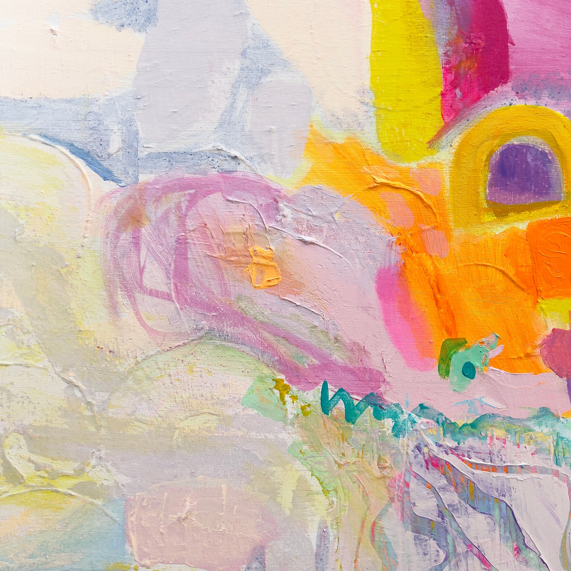 'On The Side'  70cm x 70cm - Kathryn Sillince Artist