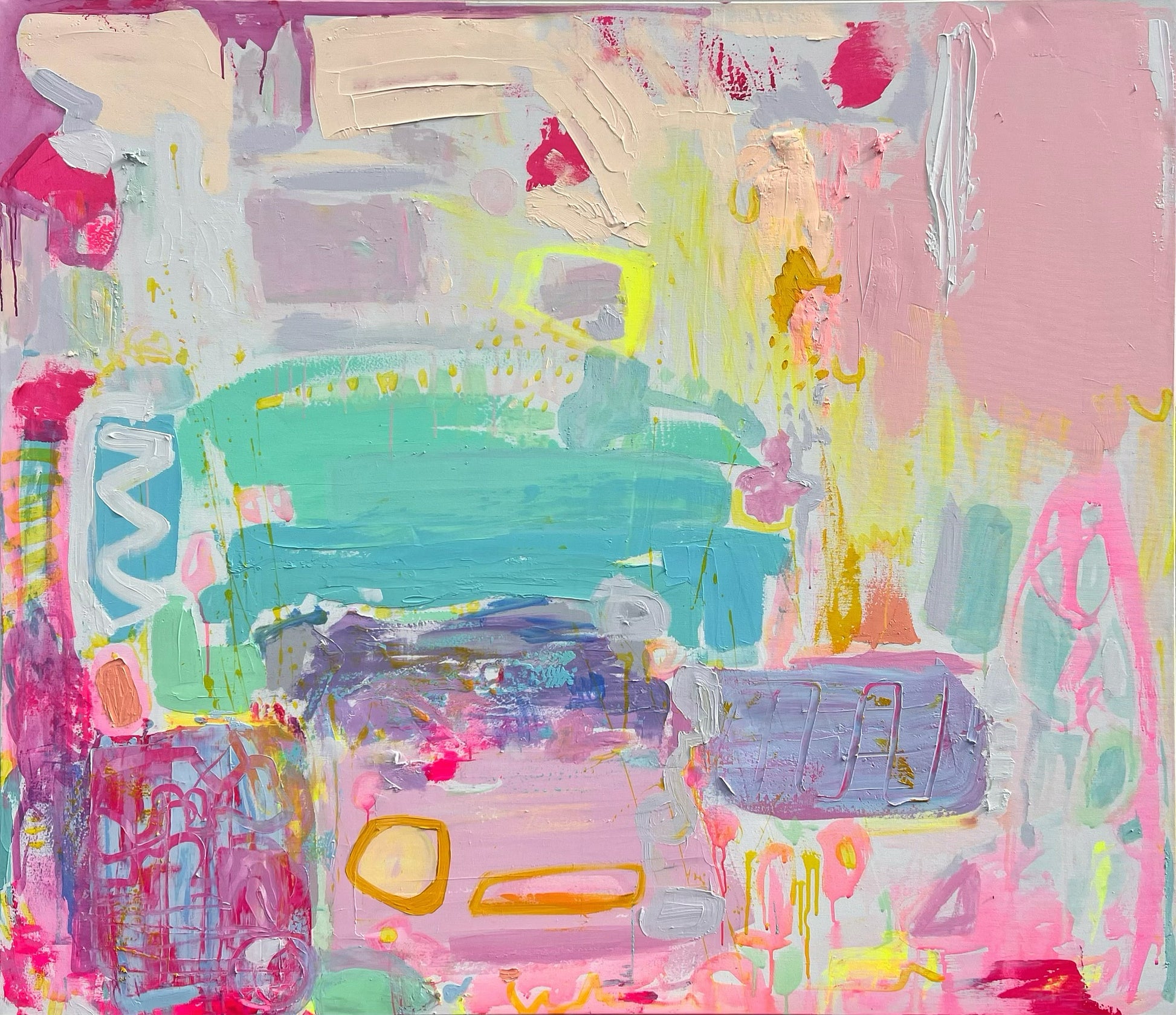 'Render Me Happy'  153cm x 132cm - Kathryn Sillince Artist