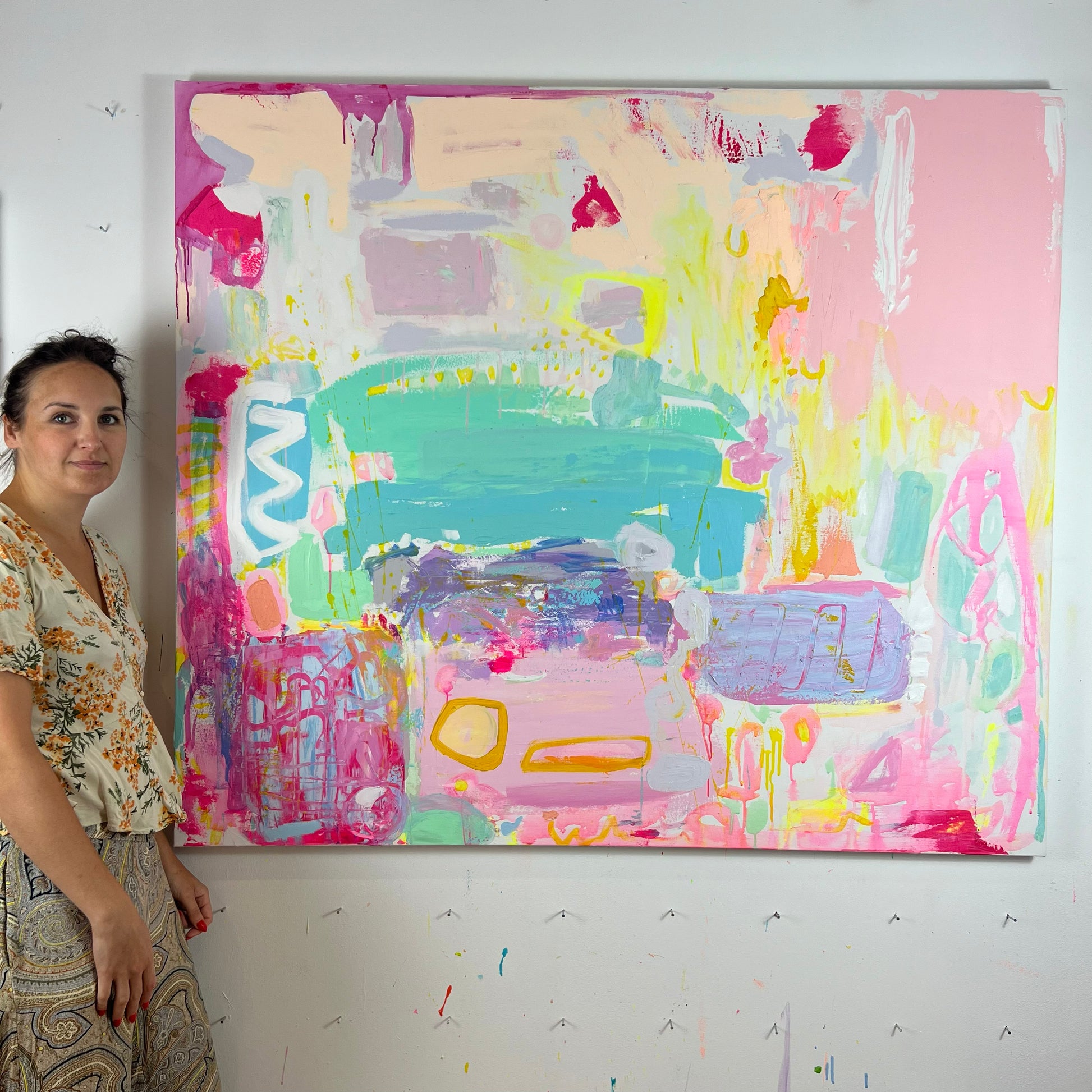 'Render Me Happy'  153cm x 132cm - Kathryn Sillince Artist