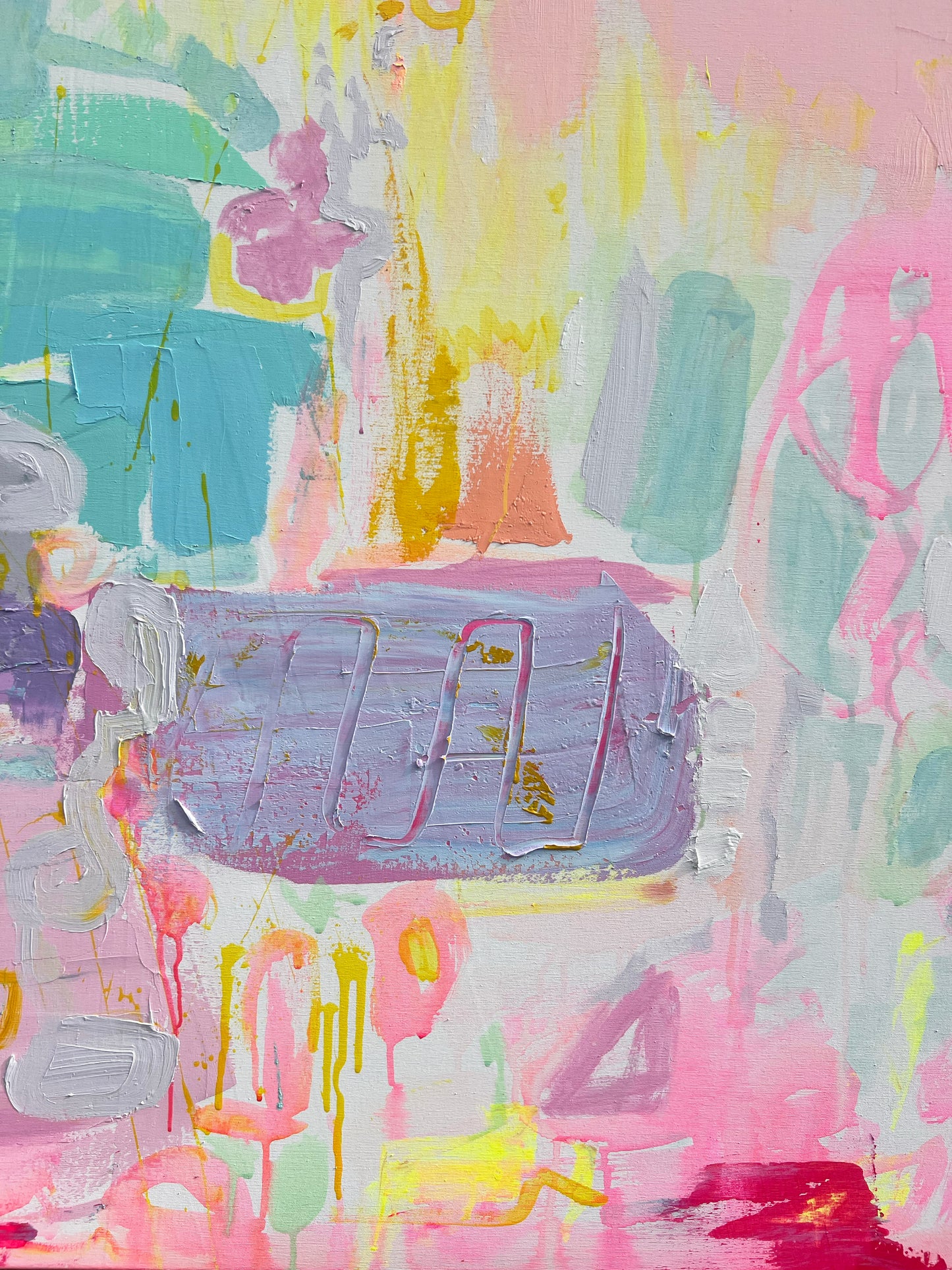 'Render Me Happy'  153cm x 132cm - Kathryn Sillince Artist