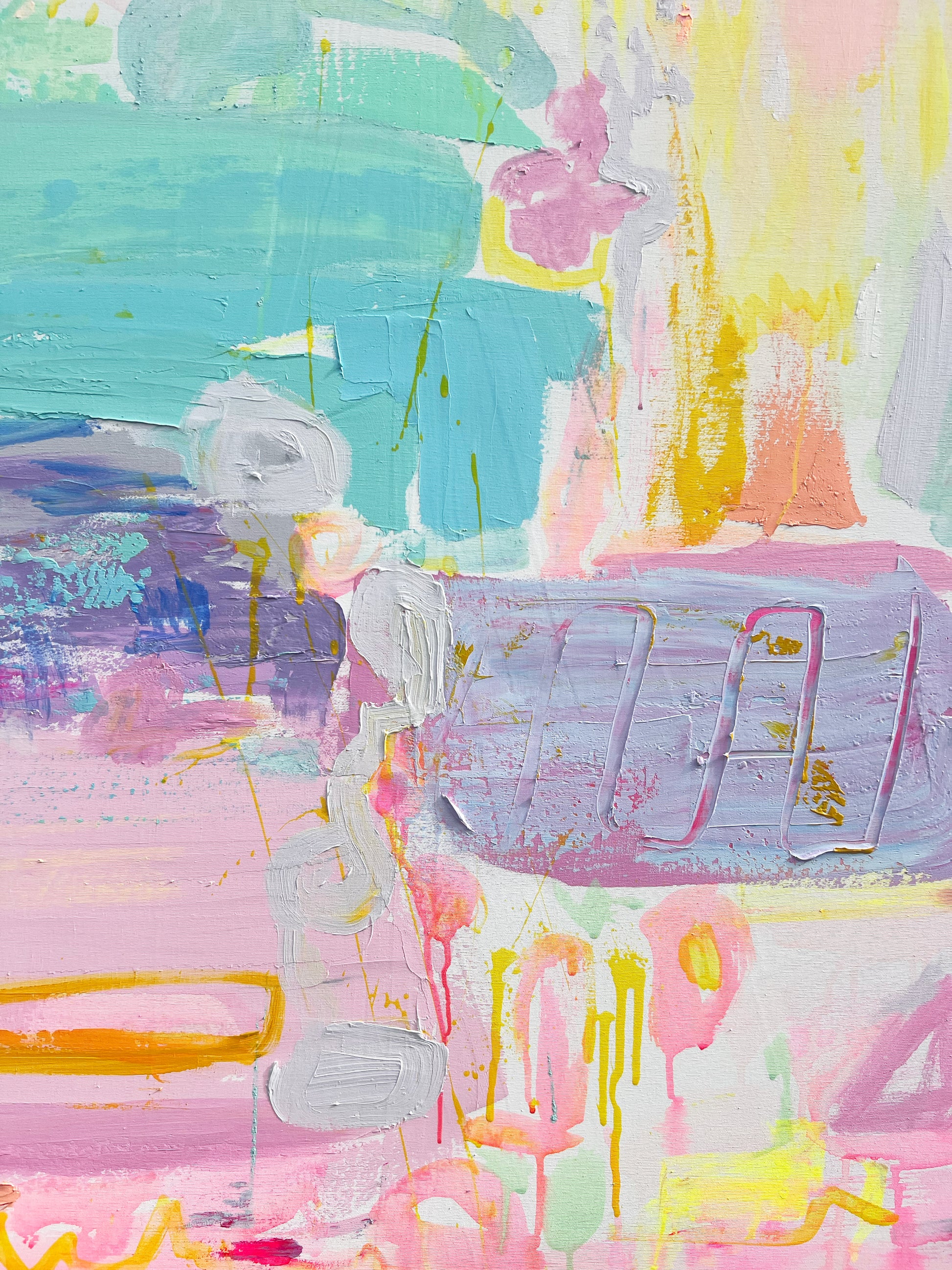 'Render Me Happy'  153cm x 132cm - Kathryn Sillince Artist