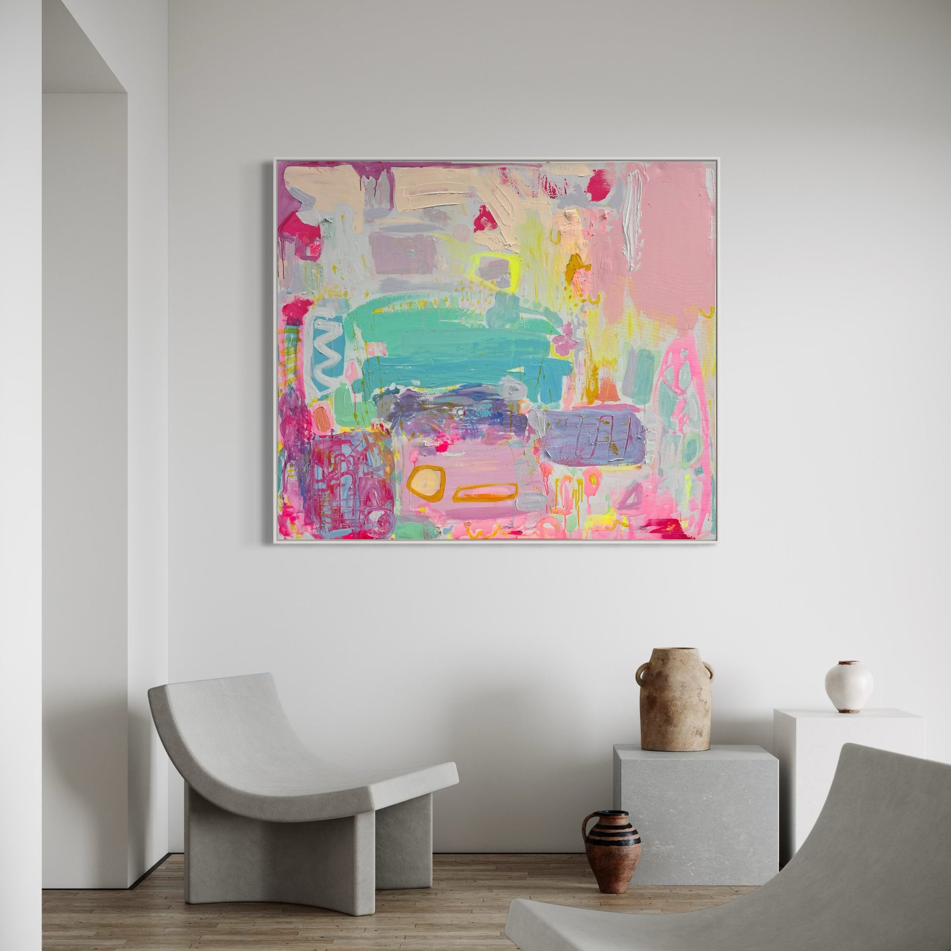'Render Me Happy'  153cm x 132cm - Kathryn Sillince Artist