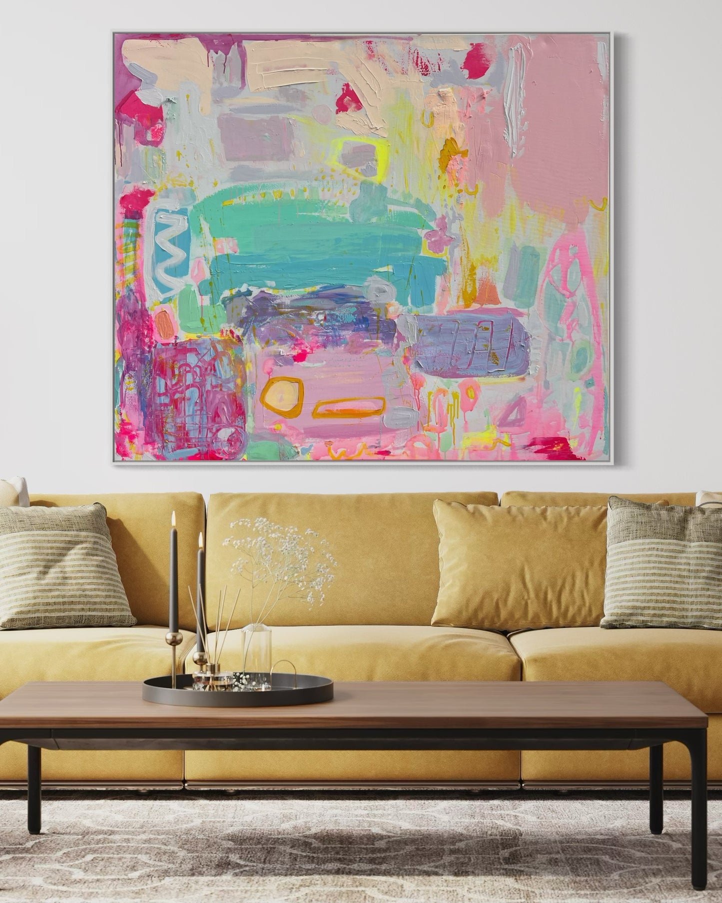 'Render Me Happy'  153cm x 132cm - Kathryn Sillince Artist