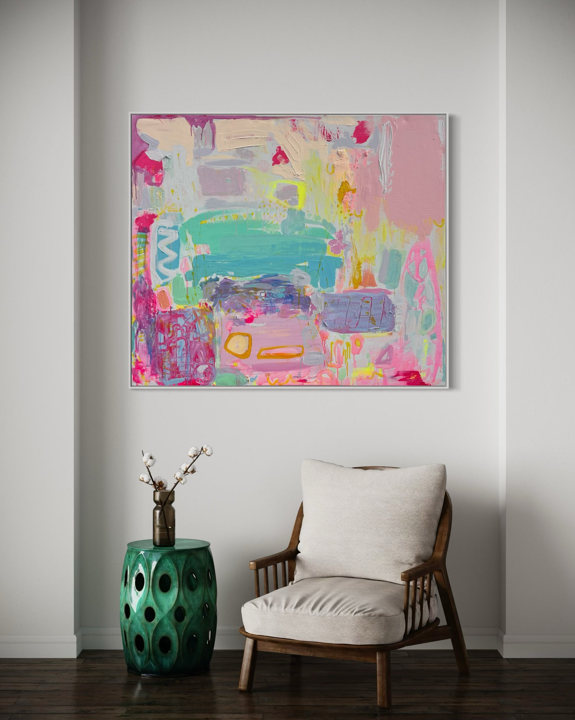 'Render Me Happy'  153cm x 132cm - Kathryn Sillince Artist