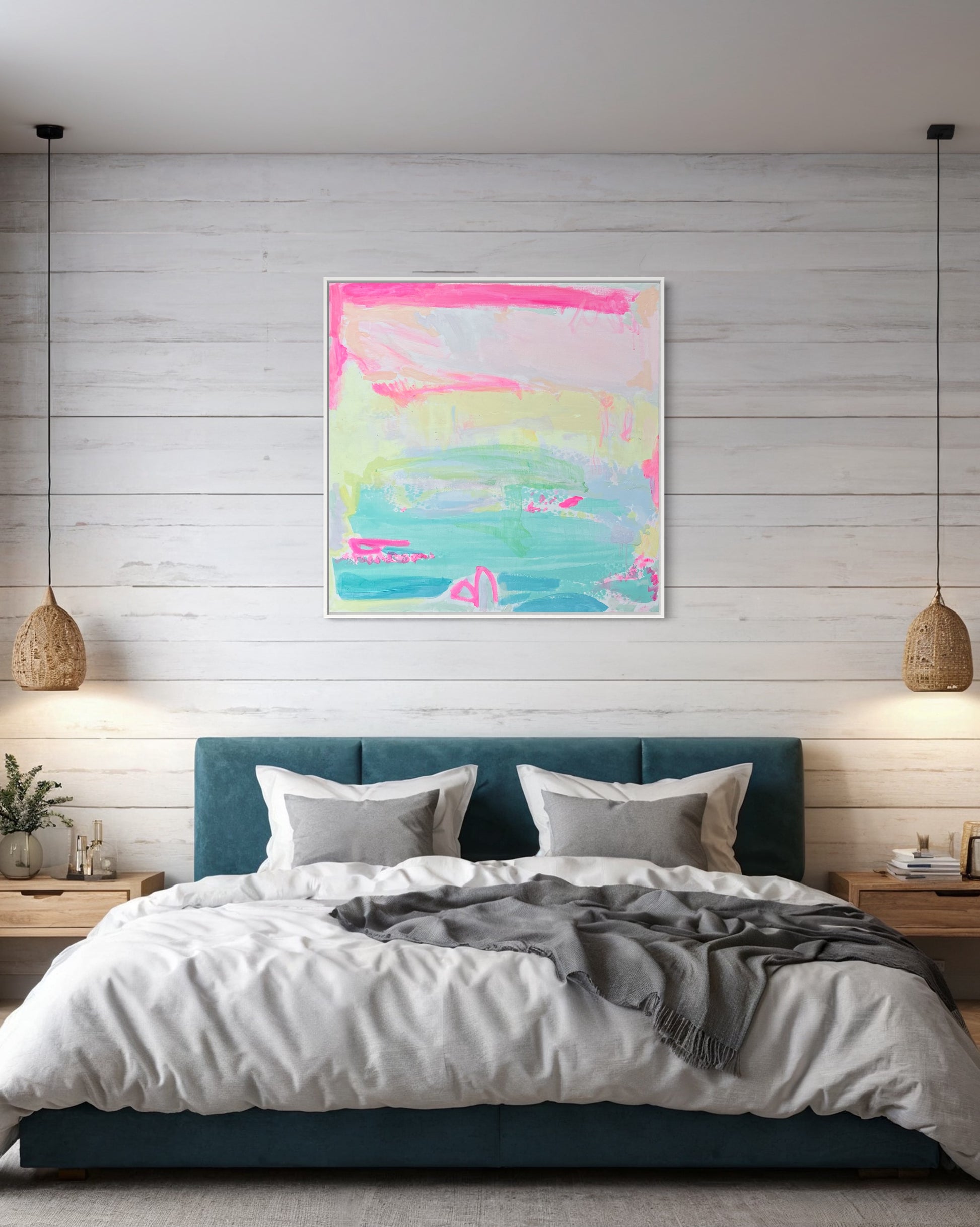 'Seafoam In Slow Motion'  90cm x 90cm - Kathryn Sillince Artist