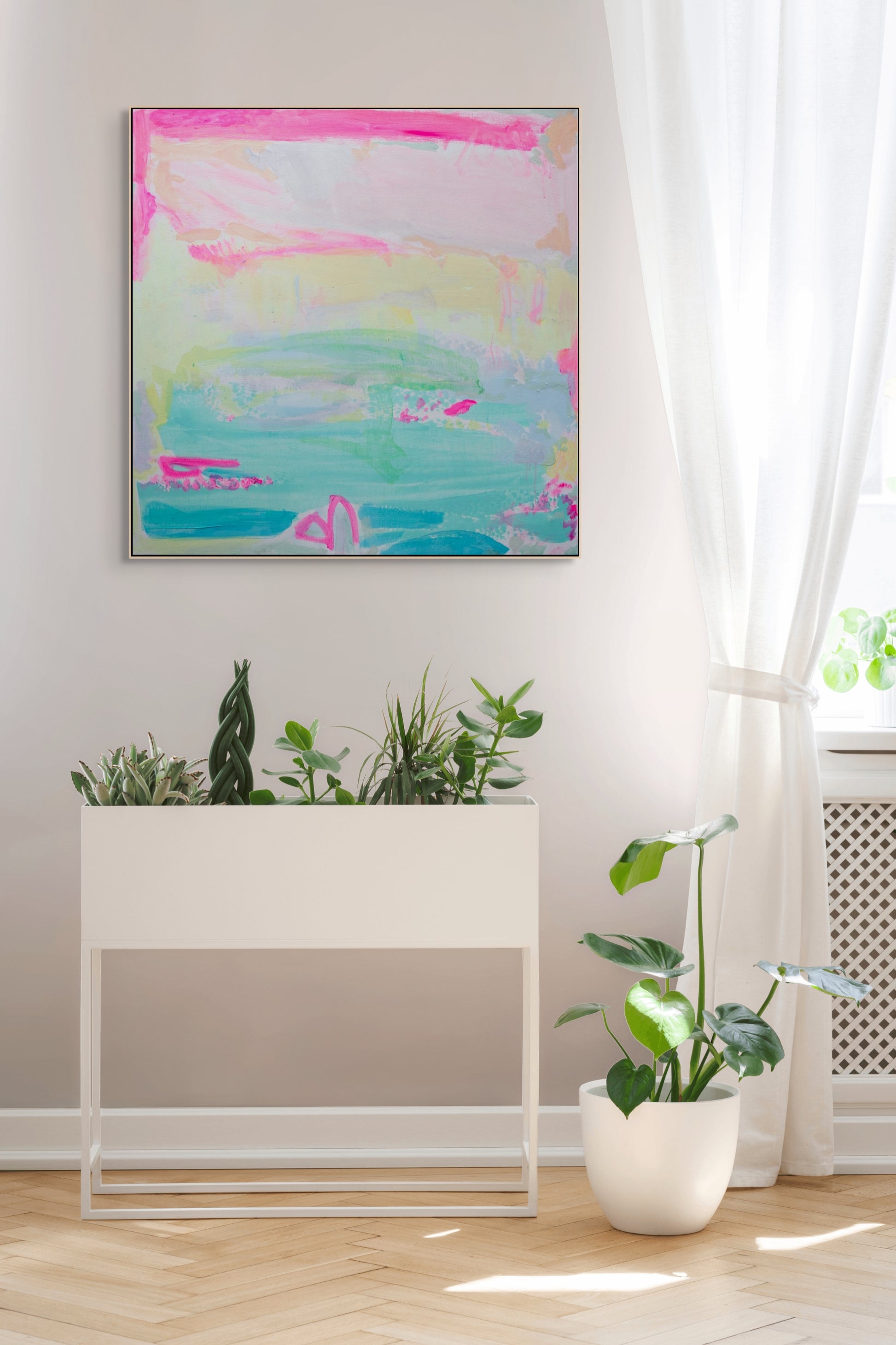 'Seafoam In Slow Motion'  90cm x 90cm - Kathryn Sillince Artist