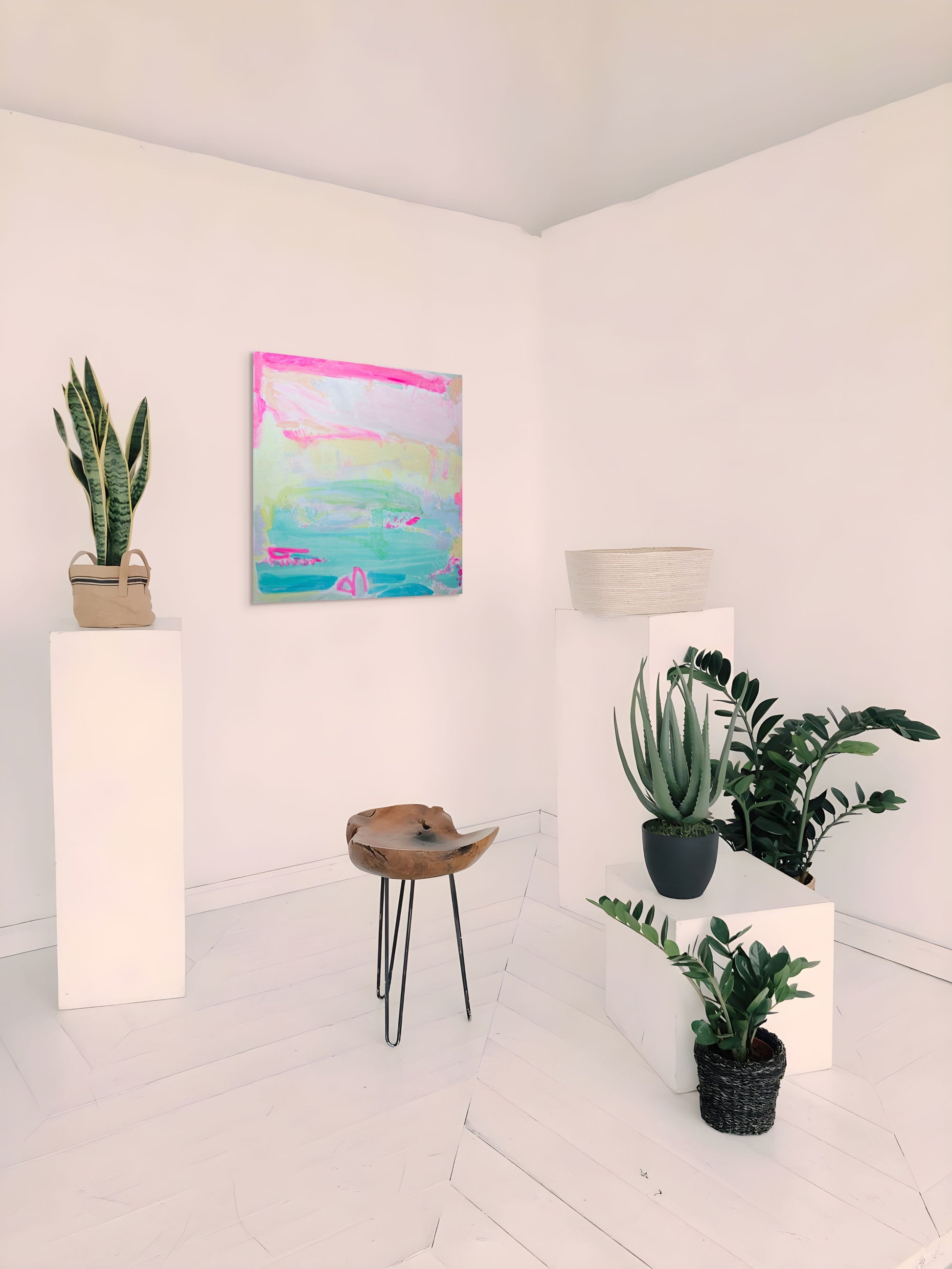 'Seafoam In Slow Motion'  90cm x 90cm - Kathryn Sillince Artist