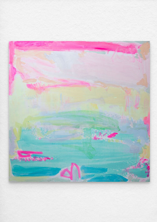 'Seafoam In Slow Motion'  90cm x 90cm - Kathryn Sillince Artist