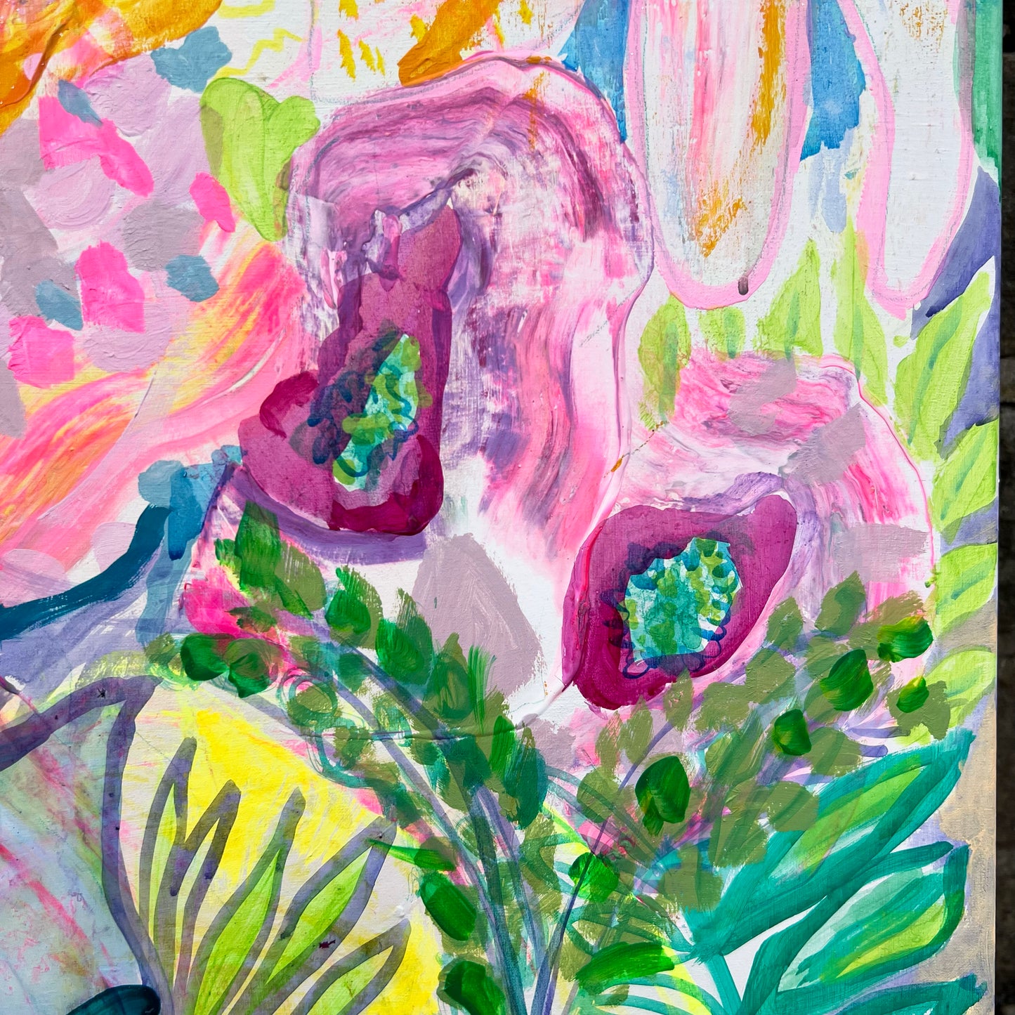 'Summer On My Mind' 112cm x 112cm - Kathryn Sillince Artist