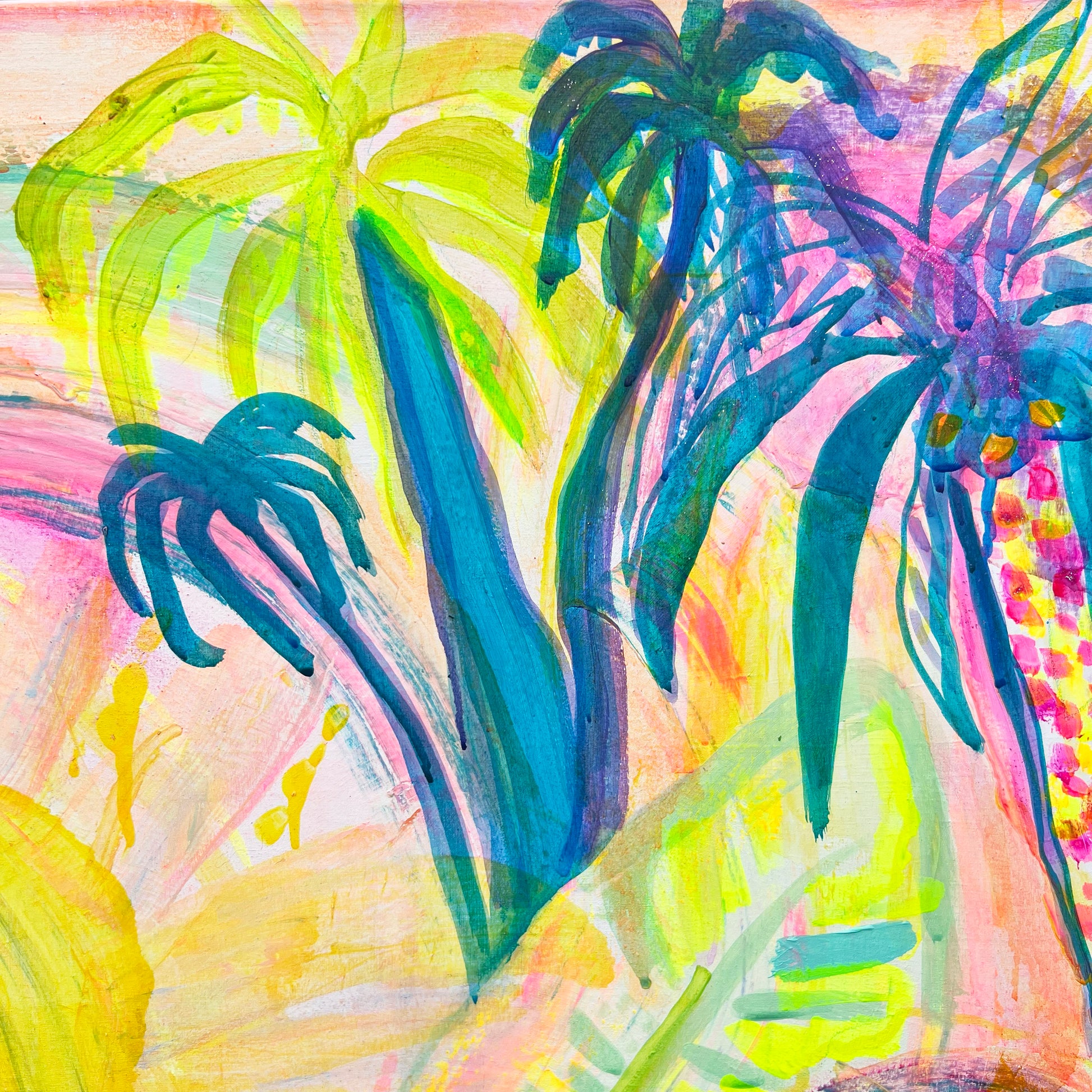 'Summer On My Mind' 112cm x 112cm - Kathryn Sillince Artist