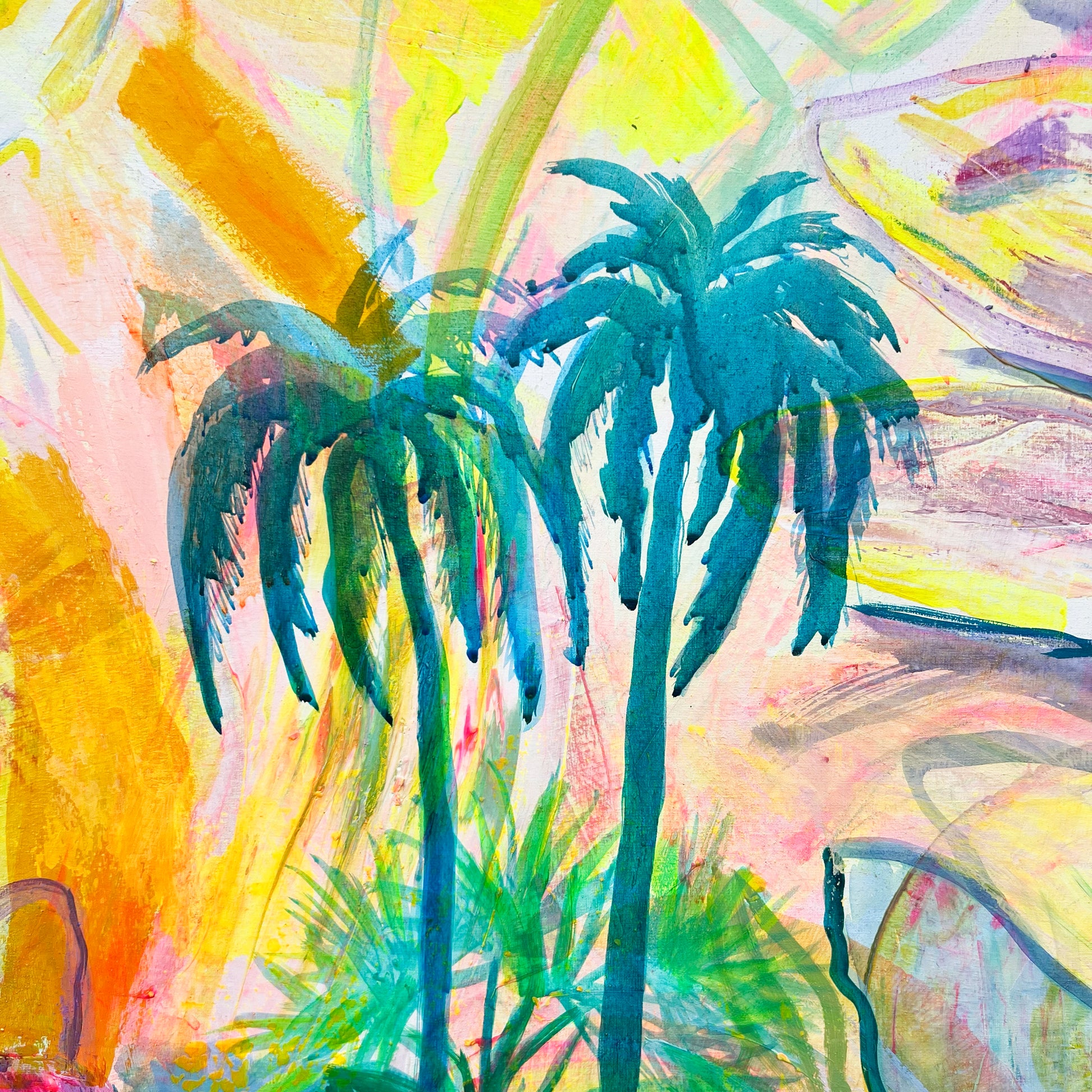 'Summer On My Mind' 112cm x 112cm - Kathryn Sillince Artist