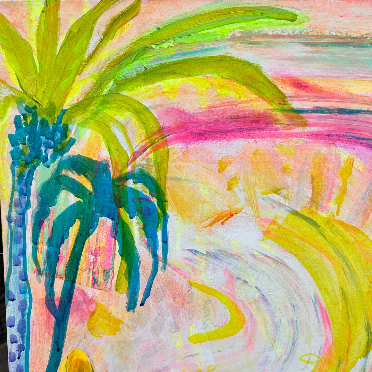 'Summer On My Mind' 112cm x 112cm - Kathryn Sillince Artist