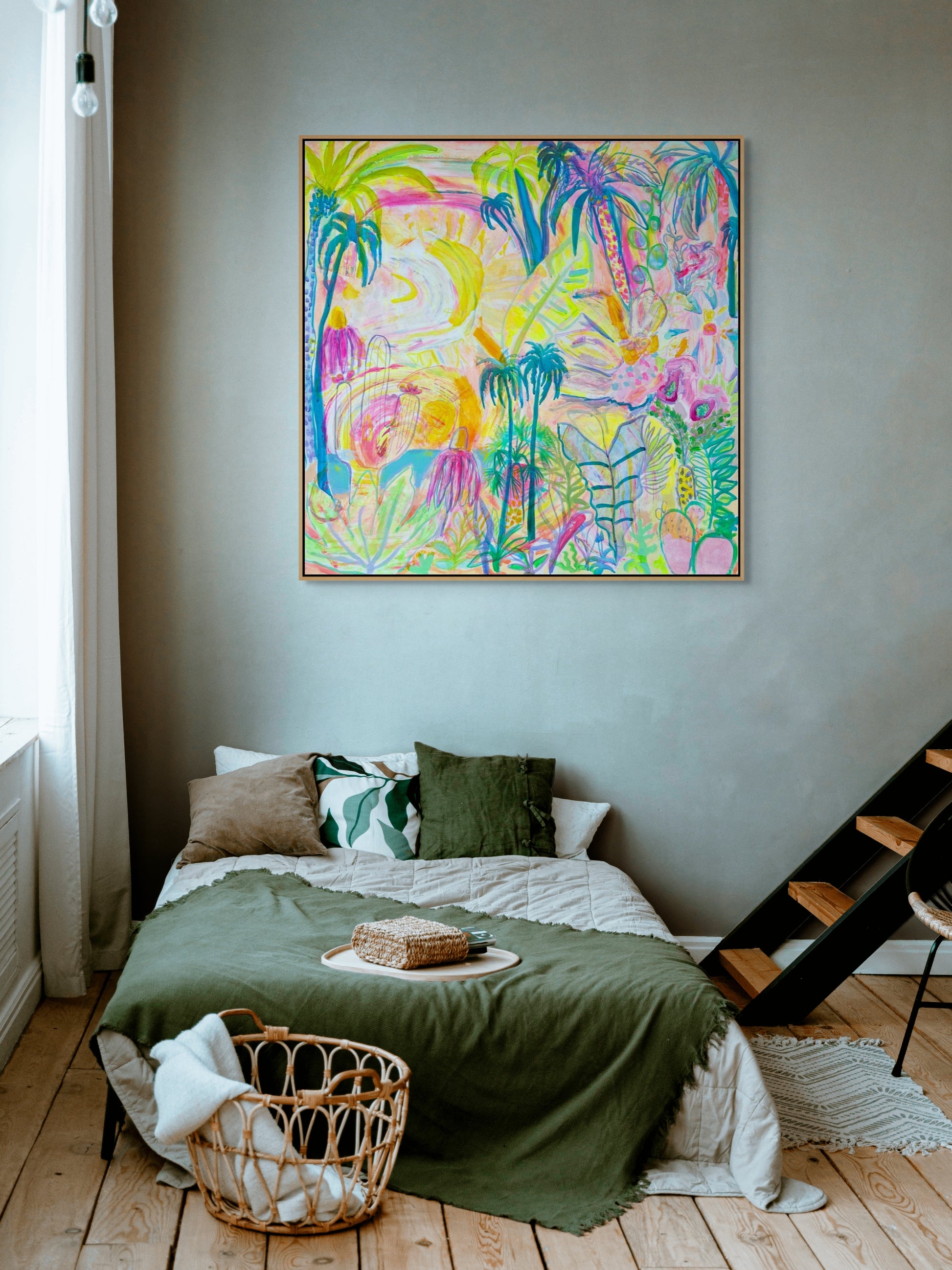 'Summer On My Mind' 112cm x 112cm - Kathryn Sillince Artist