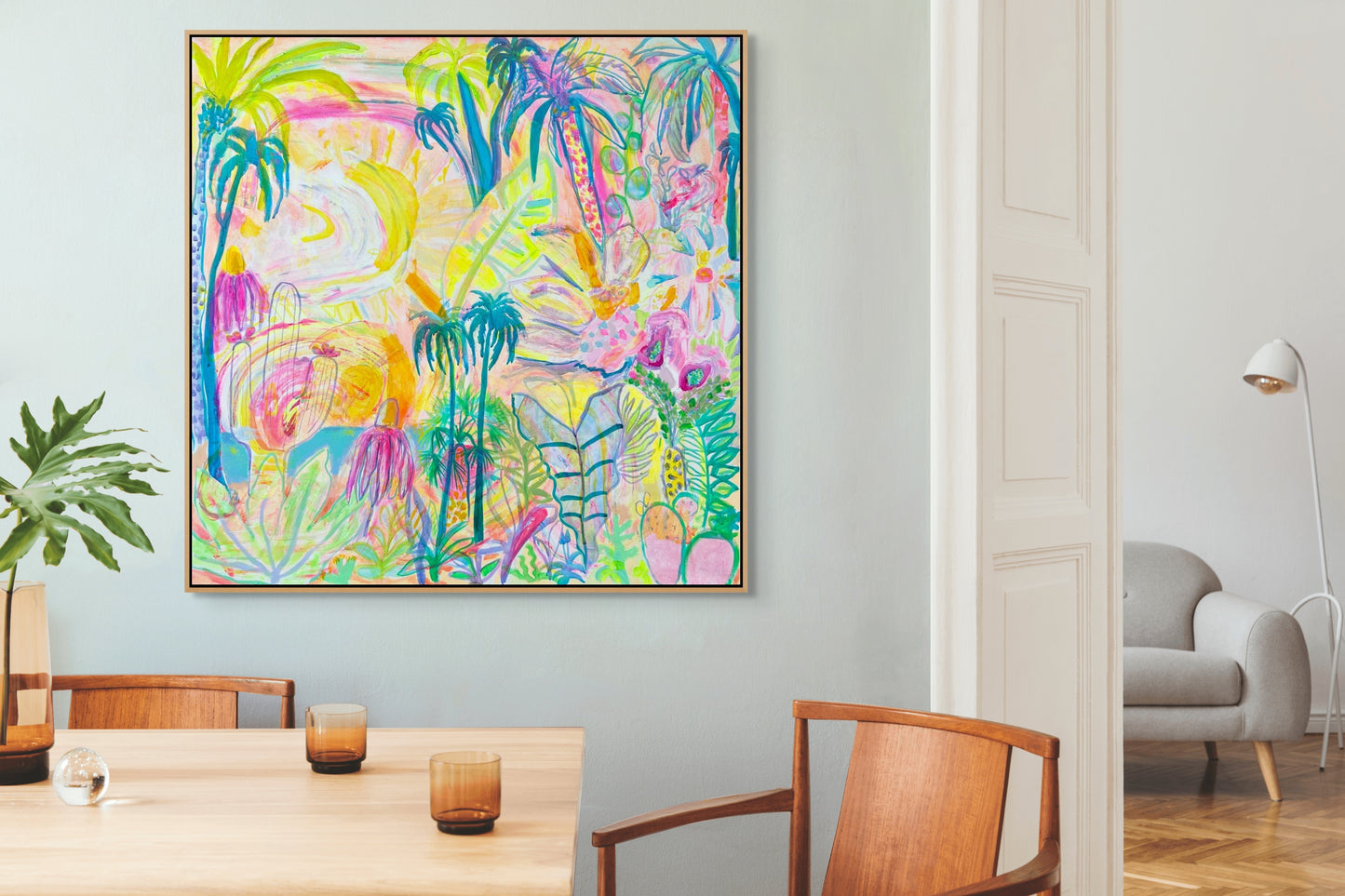 'Summer On My Mind' 112cm x 112cm - Kathryn Sillince Artist