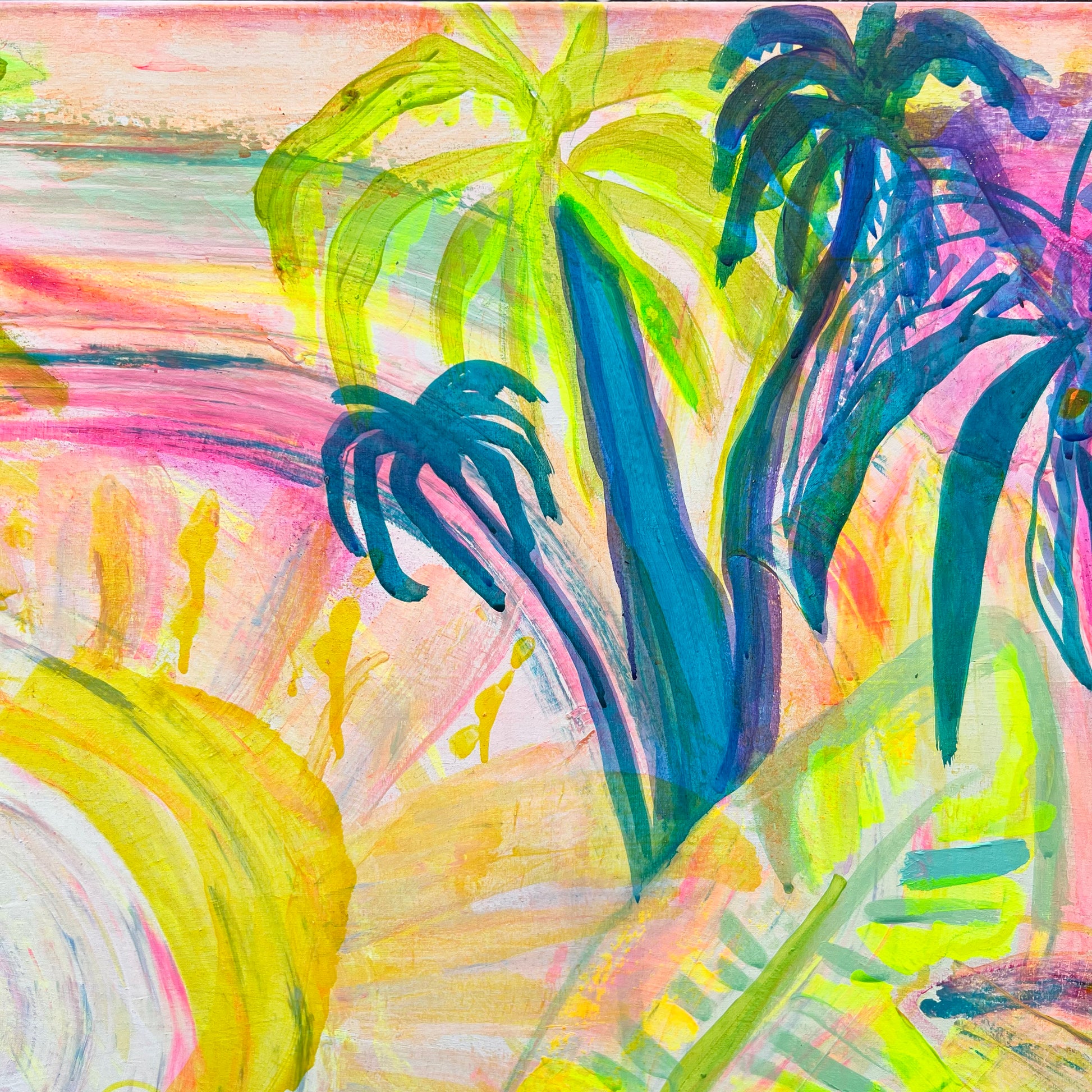 'Summer On My Mind' 112cm x 112cm - Kathryn Sillince Artist