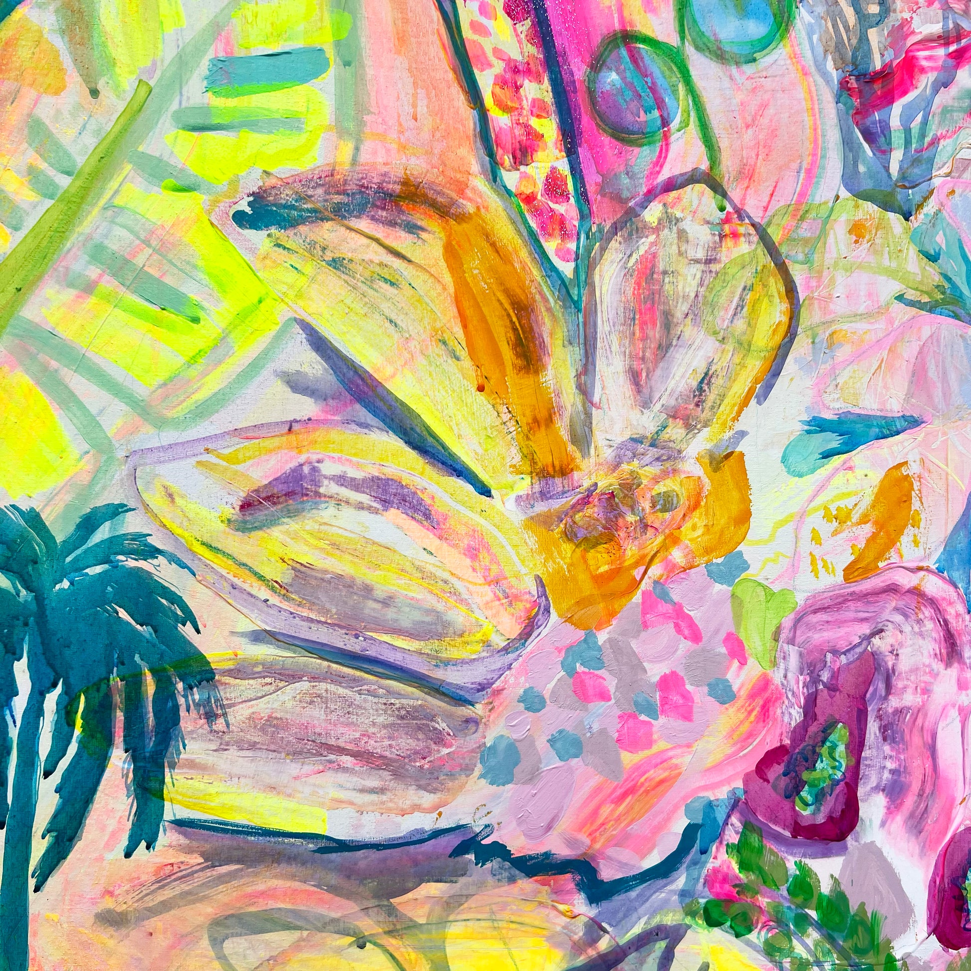 'Summer On My Mind' 112cm x 112cm - Kathryn Sillince Artist